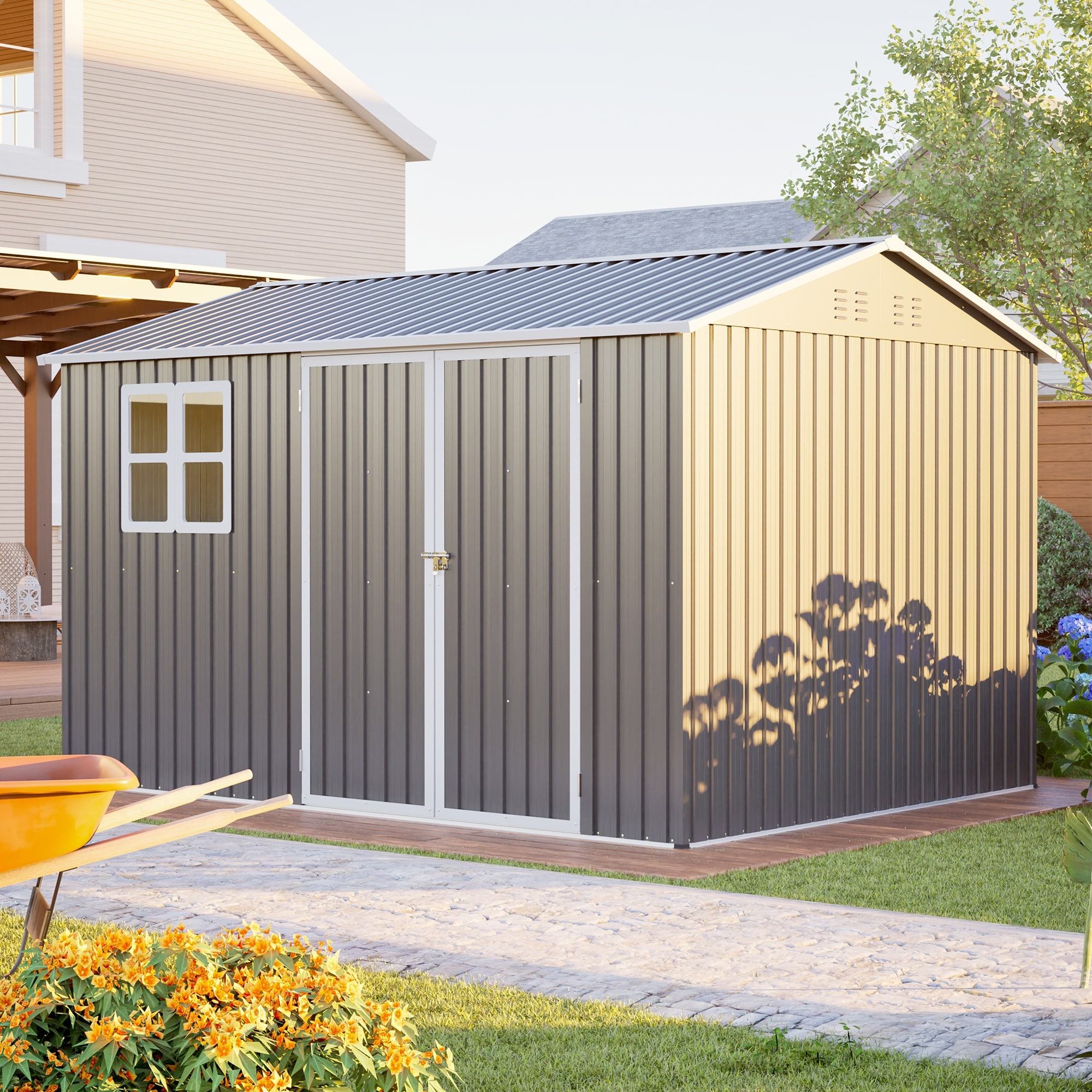 ToolCat LWLR-46-SS Metal-Storage-Buildings-Sheds - View #3