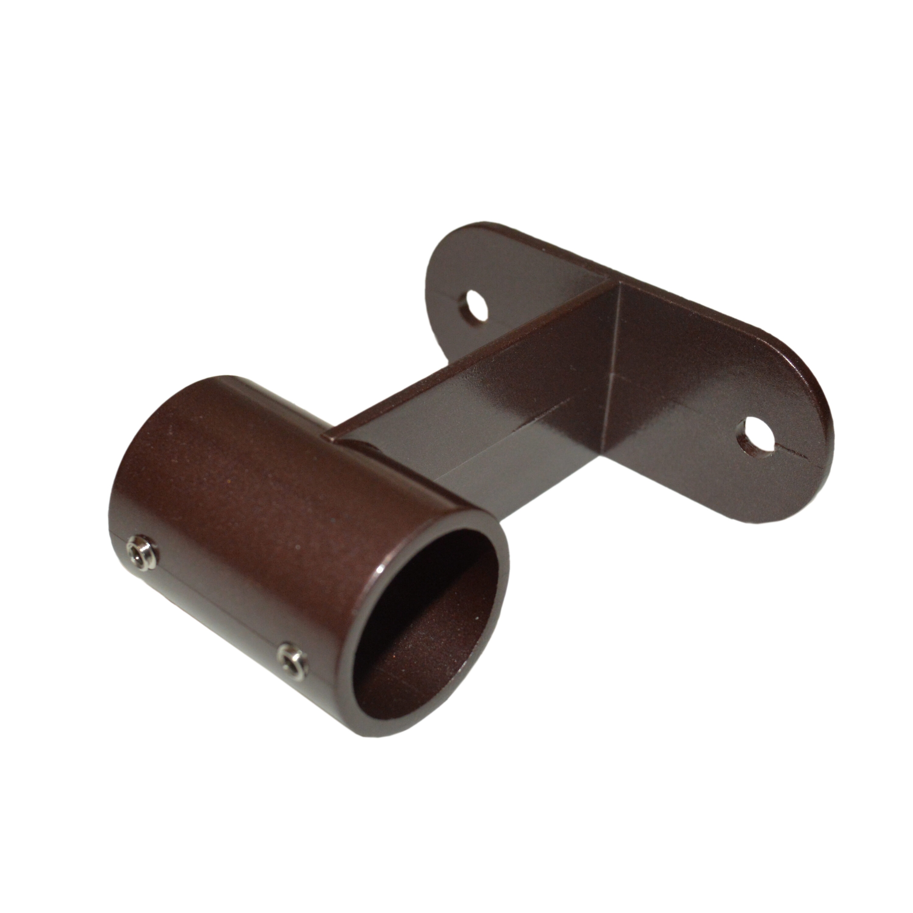 Versailles Home Fashions SSJ-93 Espresso Steel Single curtain rod bracket
