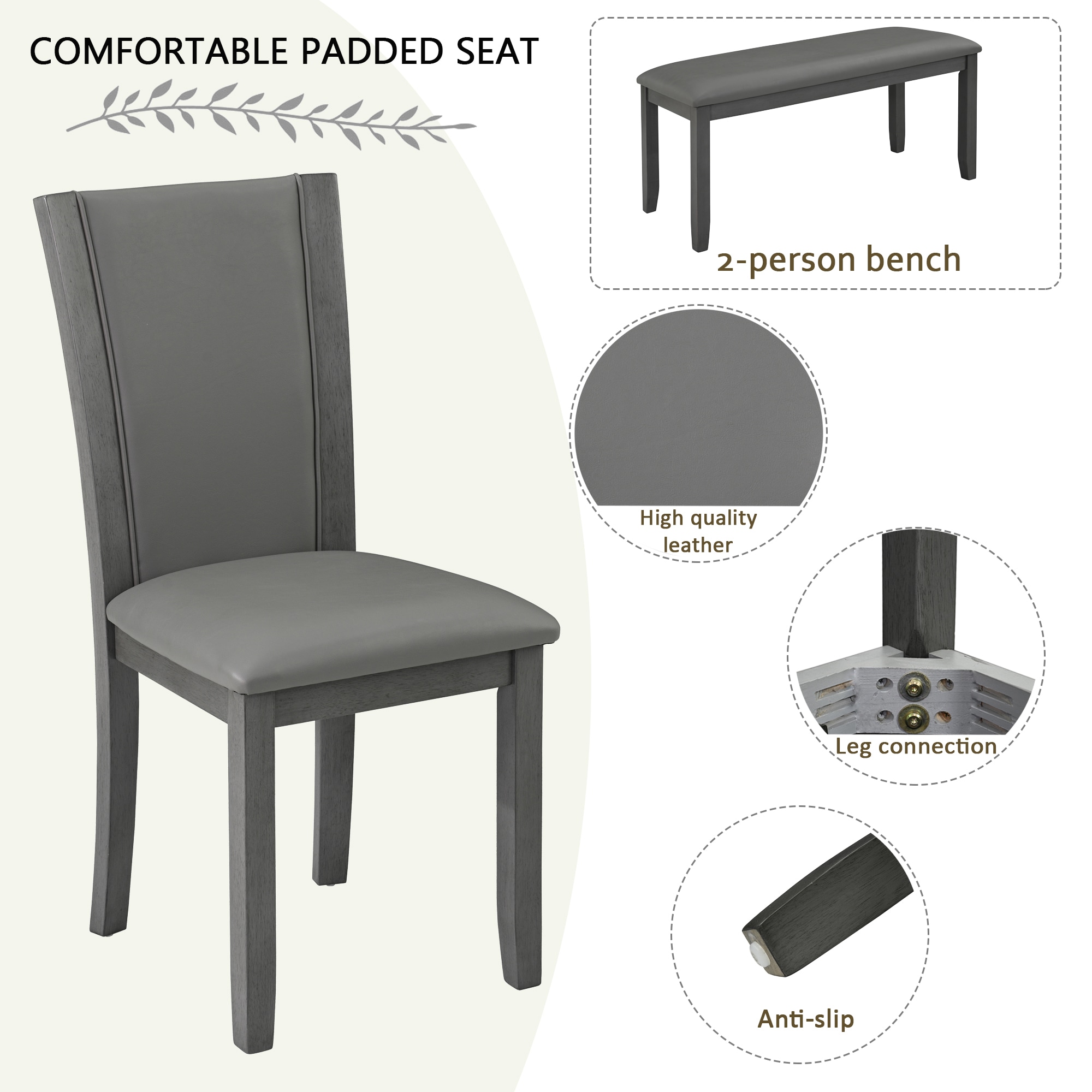 SINOFURN SYA330114GY Dining-Sets - View #4