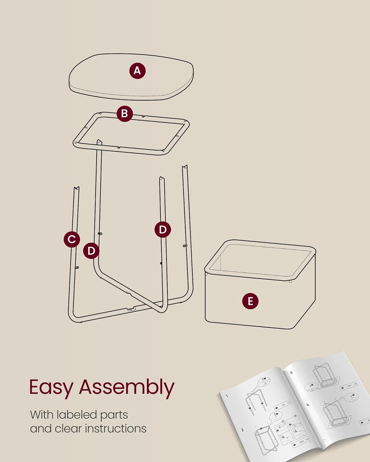 SONGMICS HOME LET229W10 End-Tables - View #4