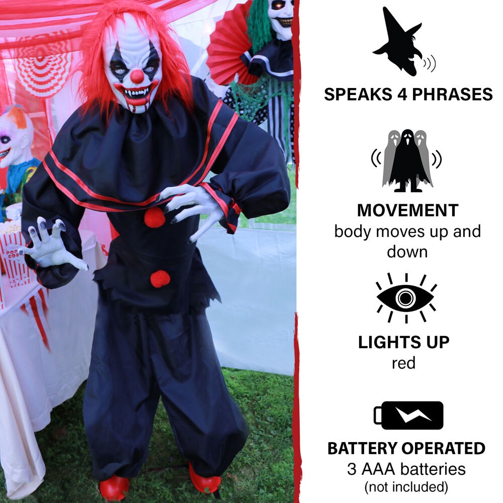 Haunted Hill Farm HHCLOWN-20FSA Halloween-Animatronics - View #3
