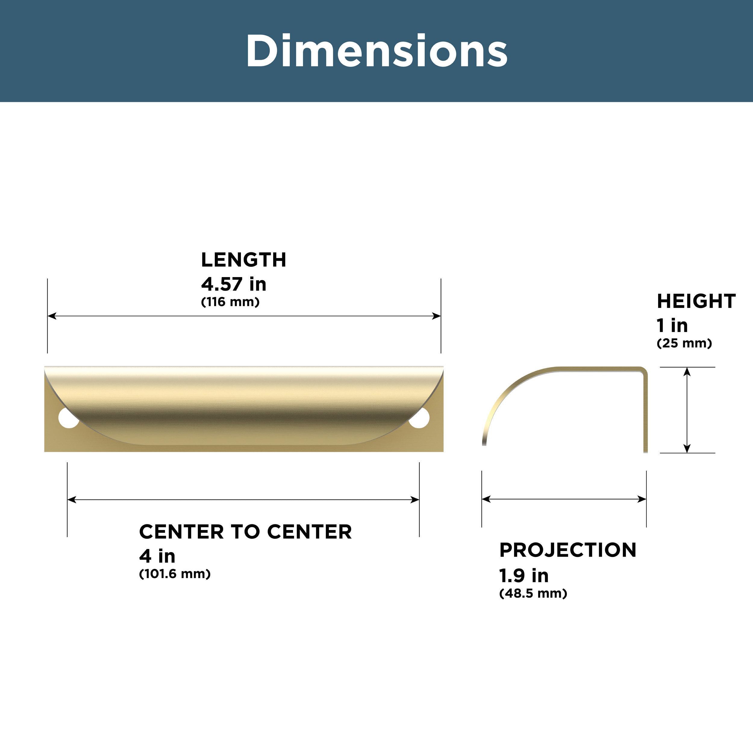Franklin Brass DCEDP-BRG-D Cabinet-Pulls - View #5
