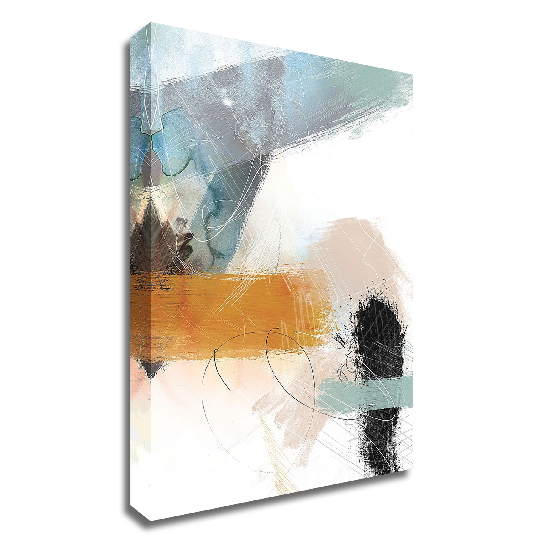 Tangletown Fine Art 8D1966DC-3045 Abstract Blush No. 2 Louis Duncan-he 45-in H x 30-in W Abstract Print on Canvas