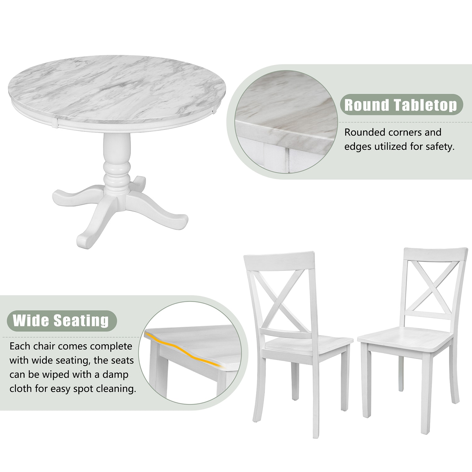 SINOFURN SYA370104WT Dining-Sets - View #13