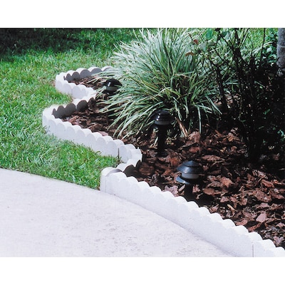 Straight Edging Stone Landscaping At
