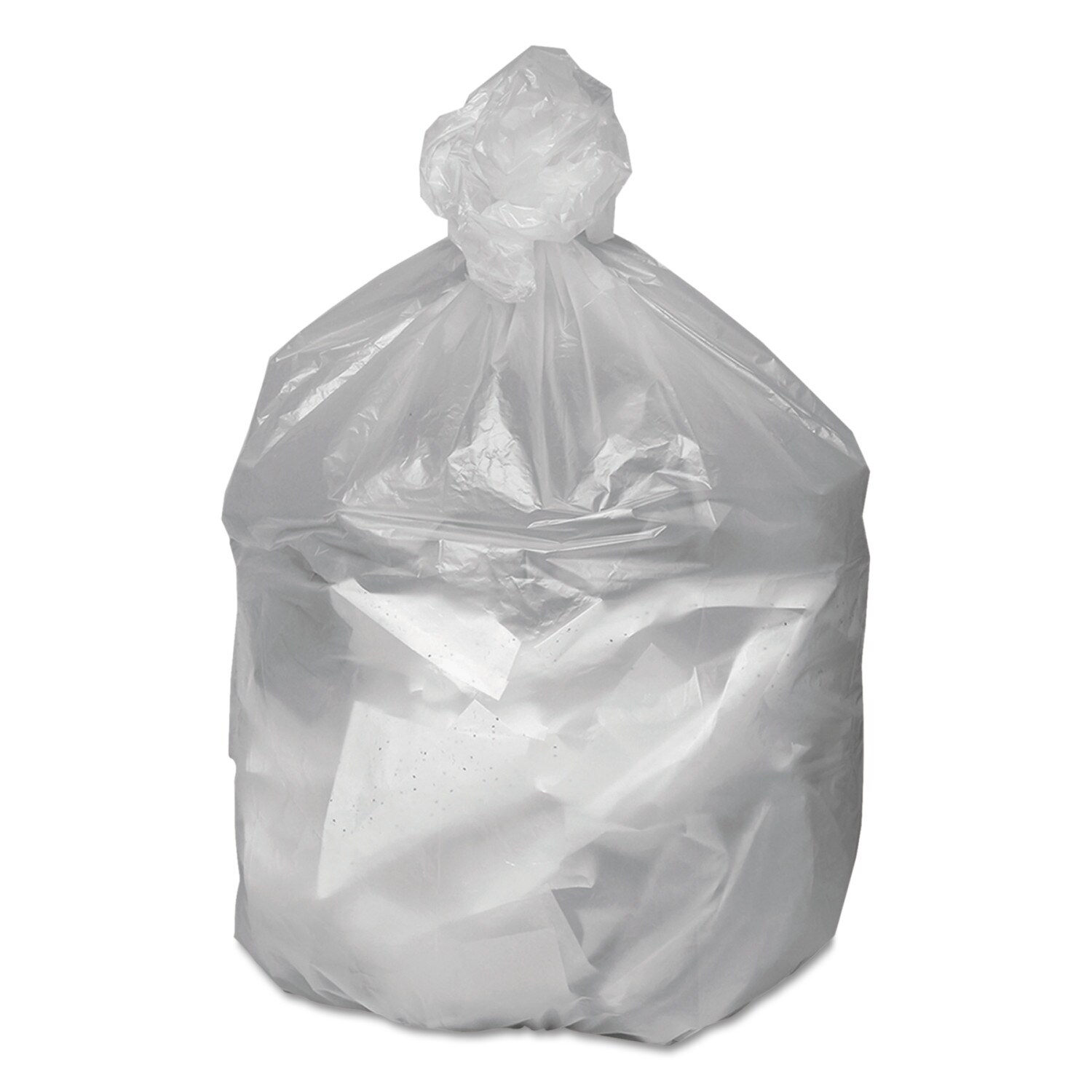 Boardwalk 60-Gallons Clear Plastic Can Twist Tie Trash Bag (200-Count) in  the Trash Bags department at