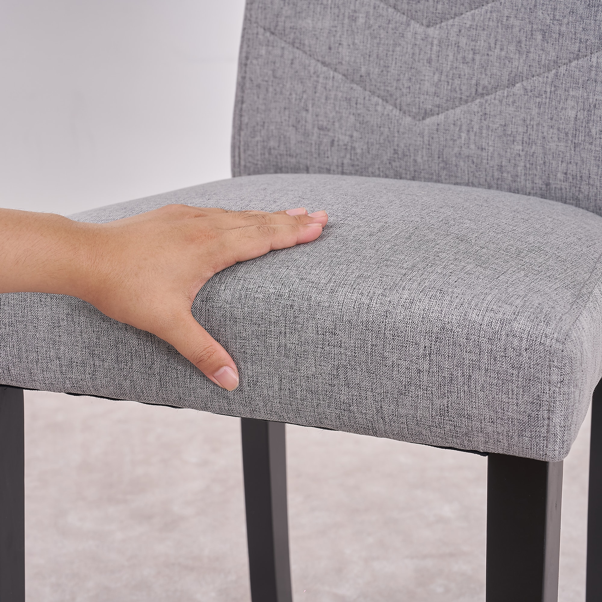 Vecelo LOE-DC08-LGRY-2P Dining-Chairs - View #6