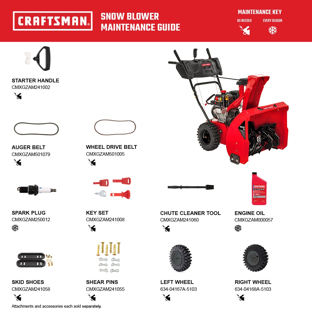 CRAFTSMAN Select 24-in Two-stage Self-propelled Gas Snow Blower in