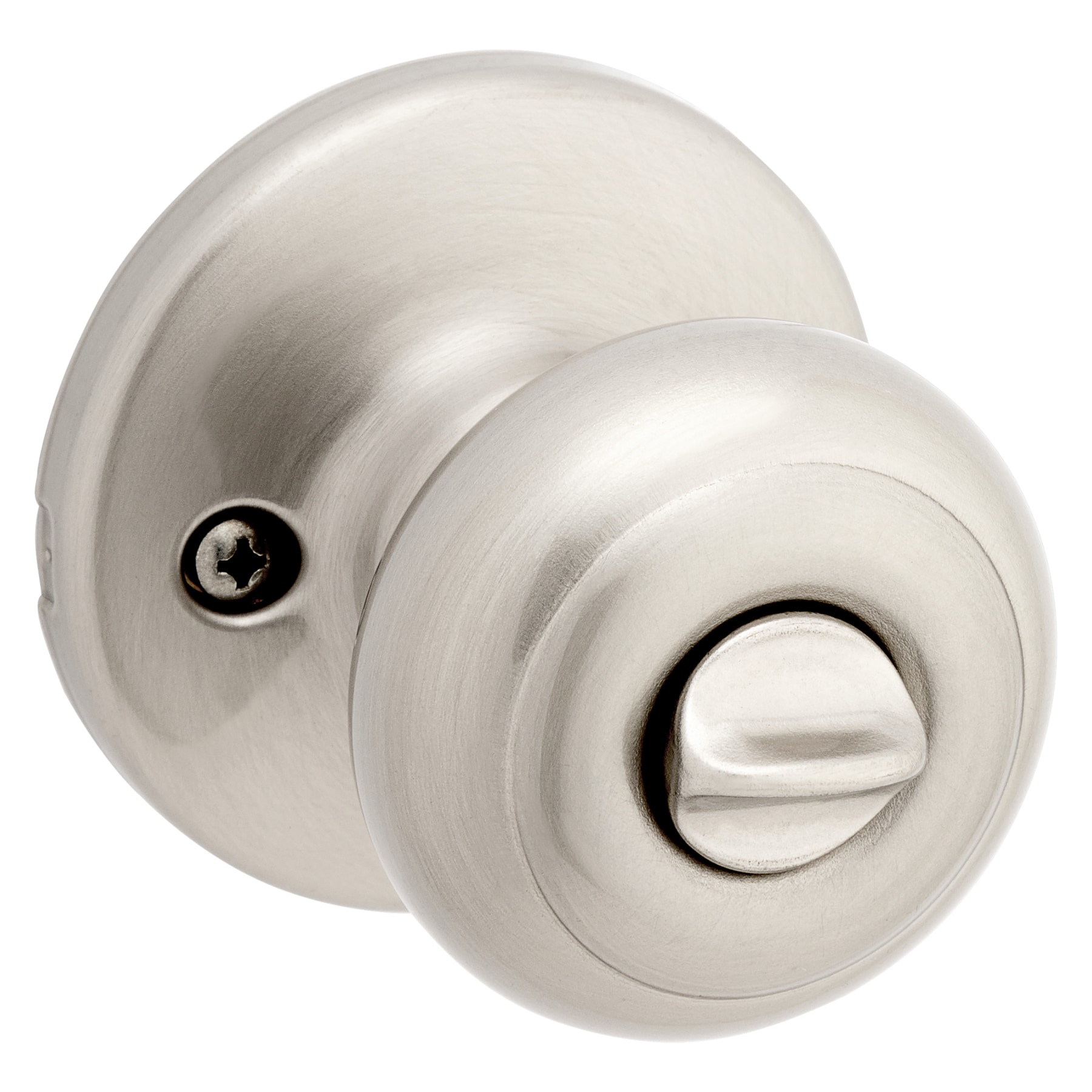 Kwikset Cove Satin Nickel Smartkey Exterior Keyed Entry Door Knob with ...