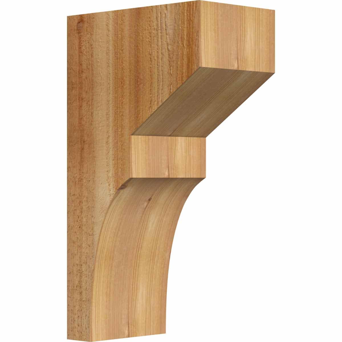 Ekena Millwork COR06X10X18MON00RWR 6-in x 10-in x 18-in Monterey Unfinished Western red cedar Wood Paintable/Stainable Corbel