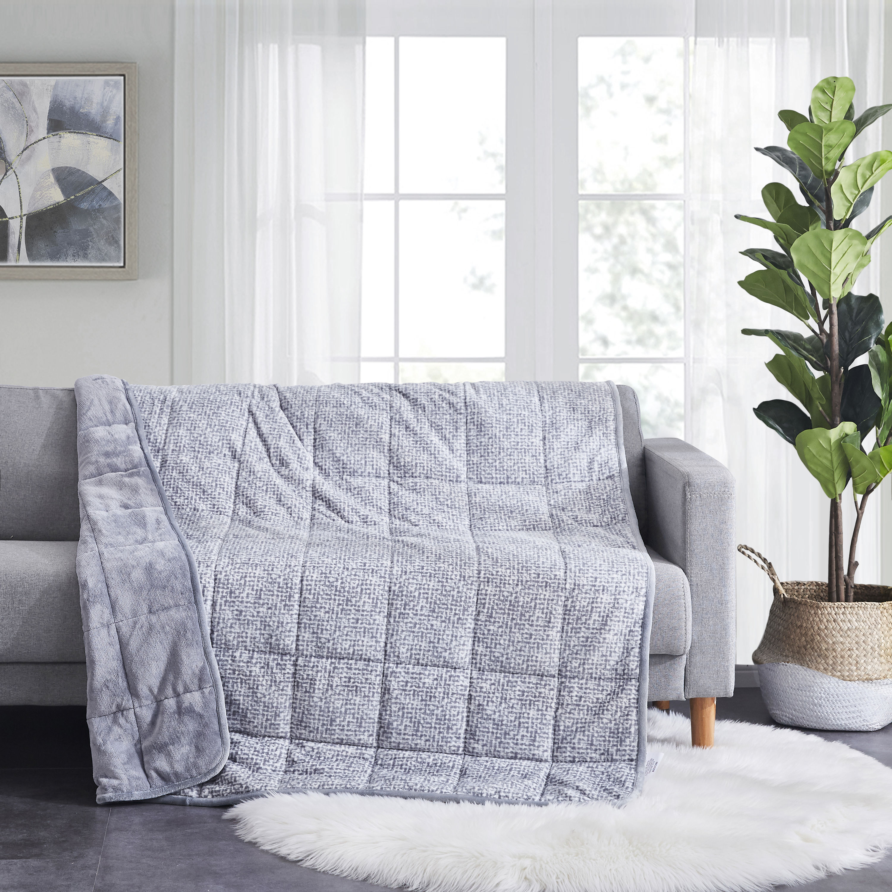 Dreamnest Grey 48 in x 72 in Weighted Blanket