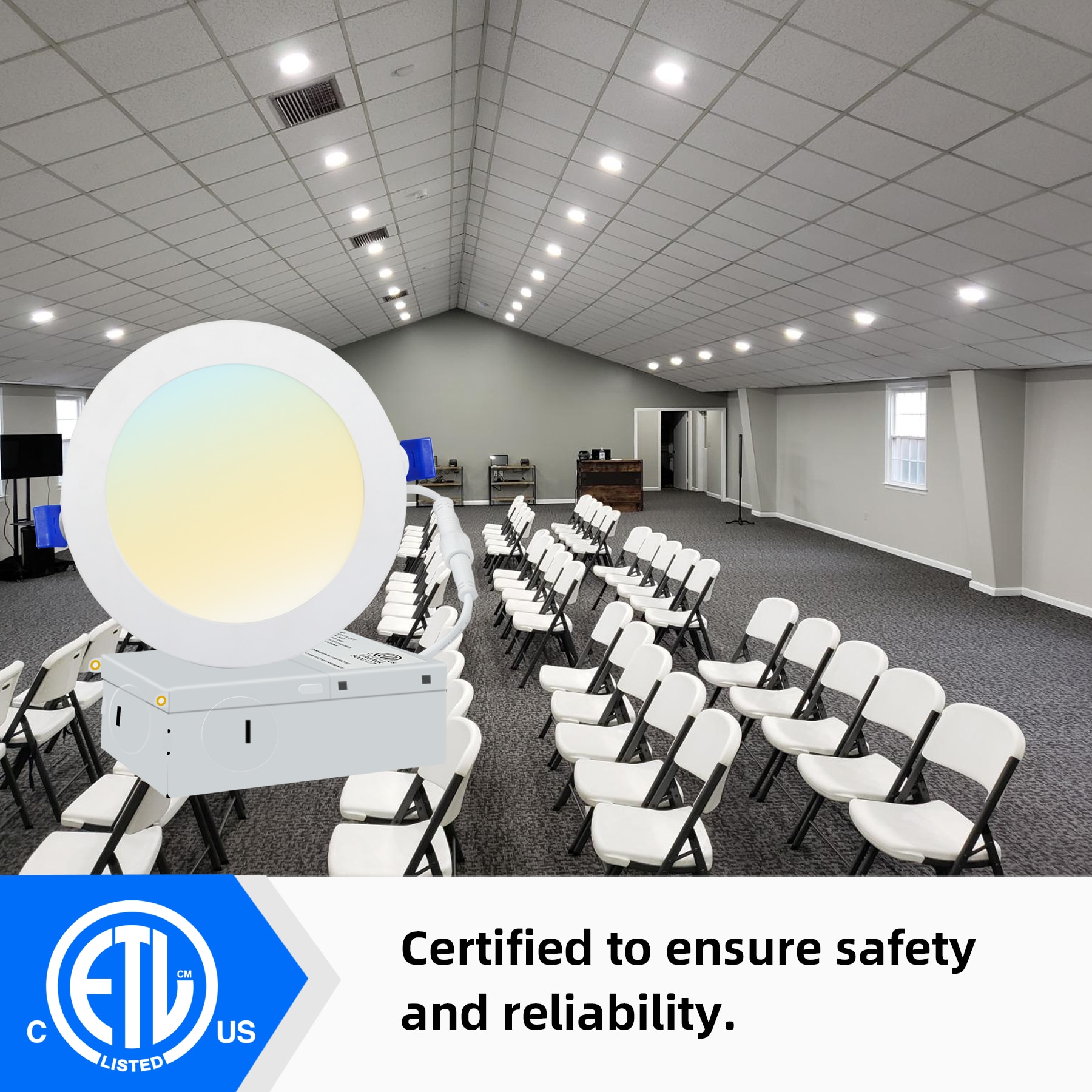 Bieuoram 6IN-3CCT-6PC-A Led-Retrofit-Downlight - View #5