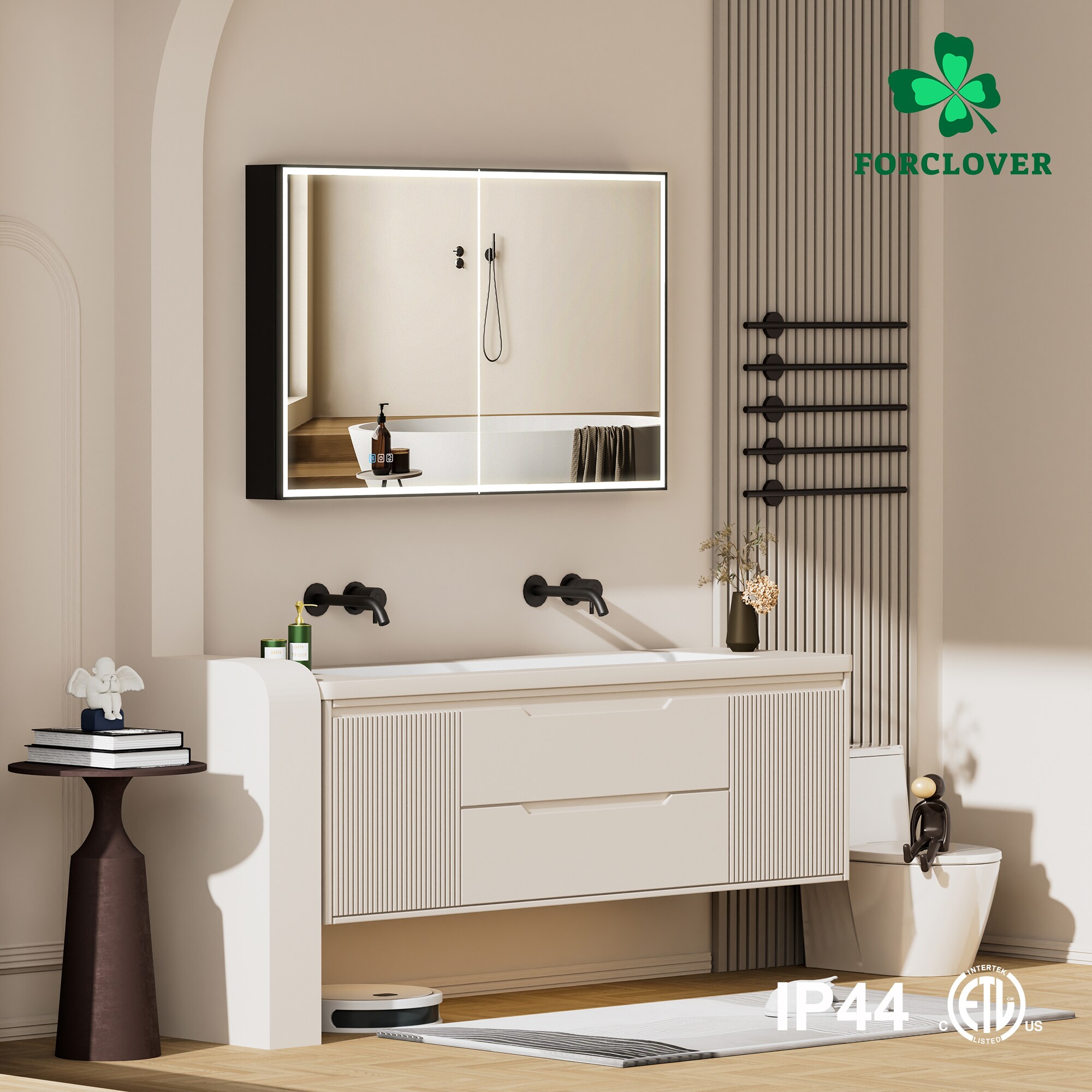 Forclover MF03ZC-BK4830 Bathroom-Medicine-Cabinets - View #11