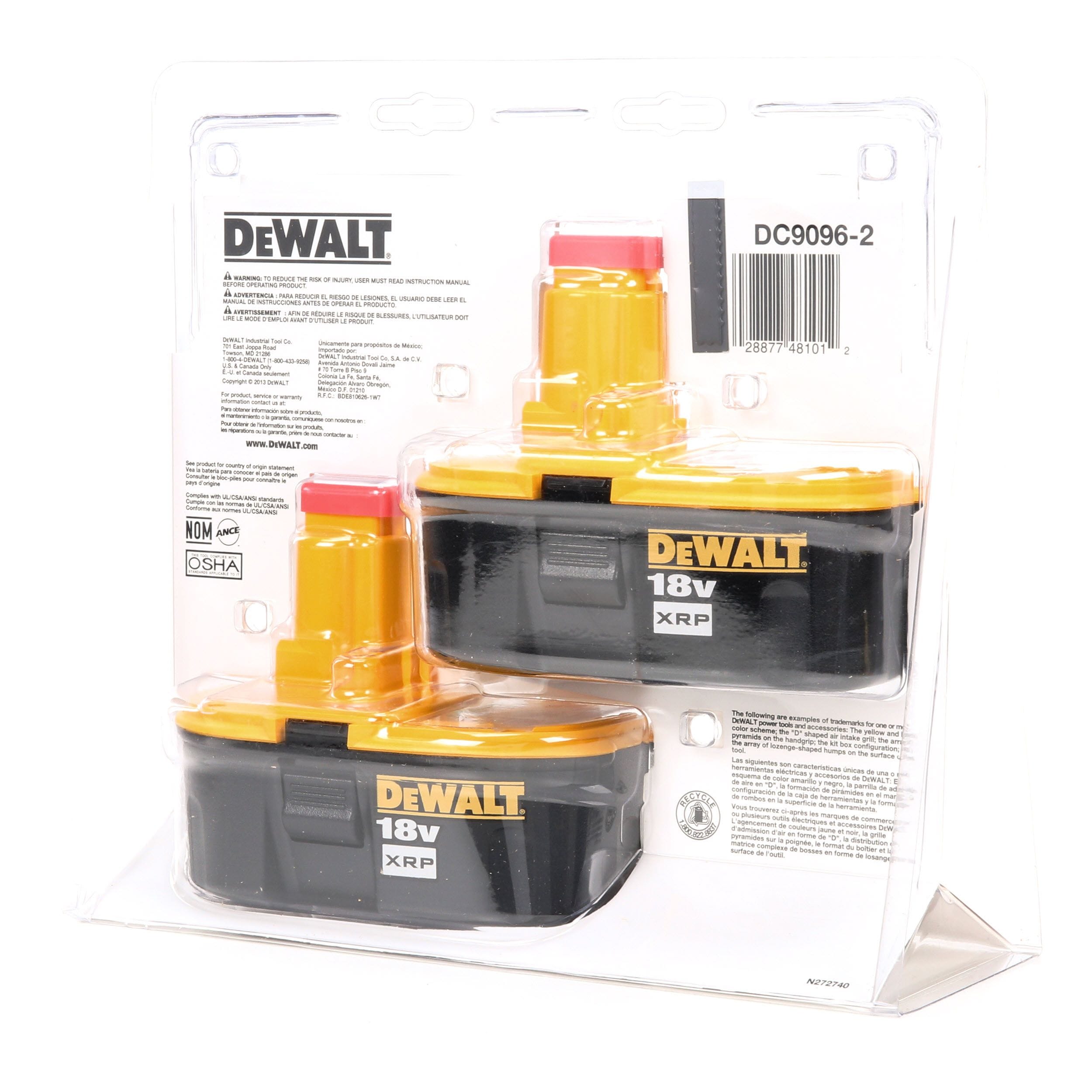DEWALT 18V XRP Battery Pack for sale online 