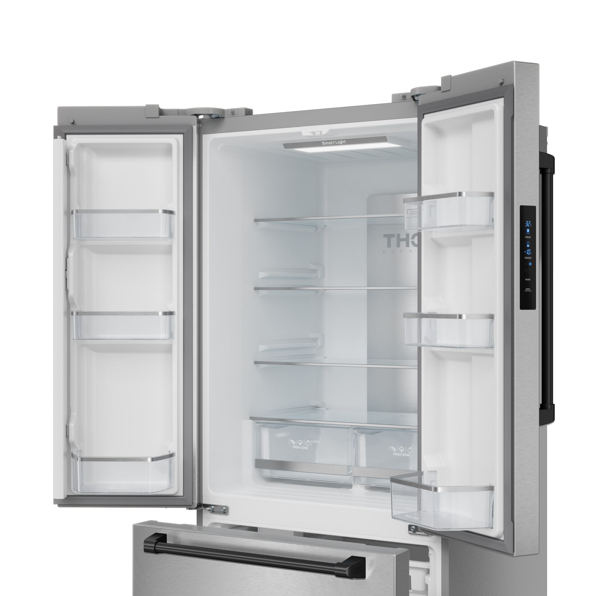 Thor Kitchen RF3017FFD99-BLK French-Door-Refrigerators - View #7