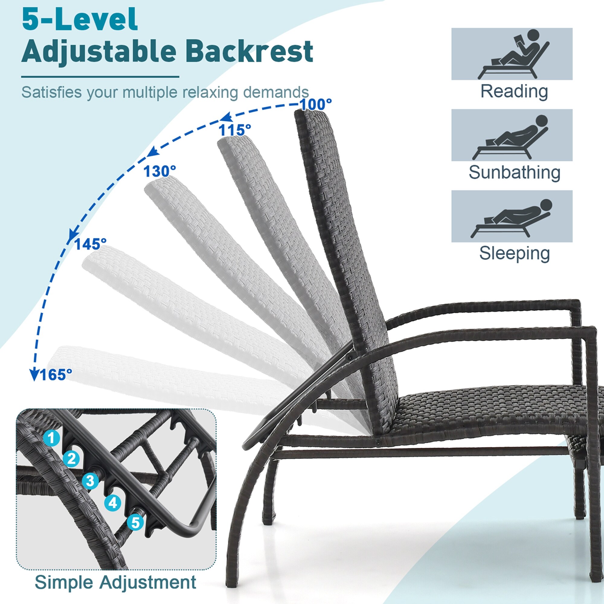 Costway CSHY005785 Patio-Chairs - View #7
