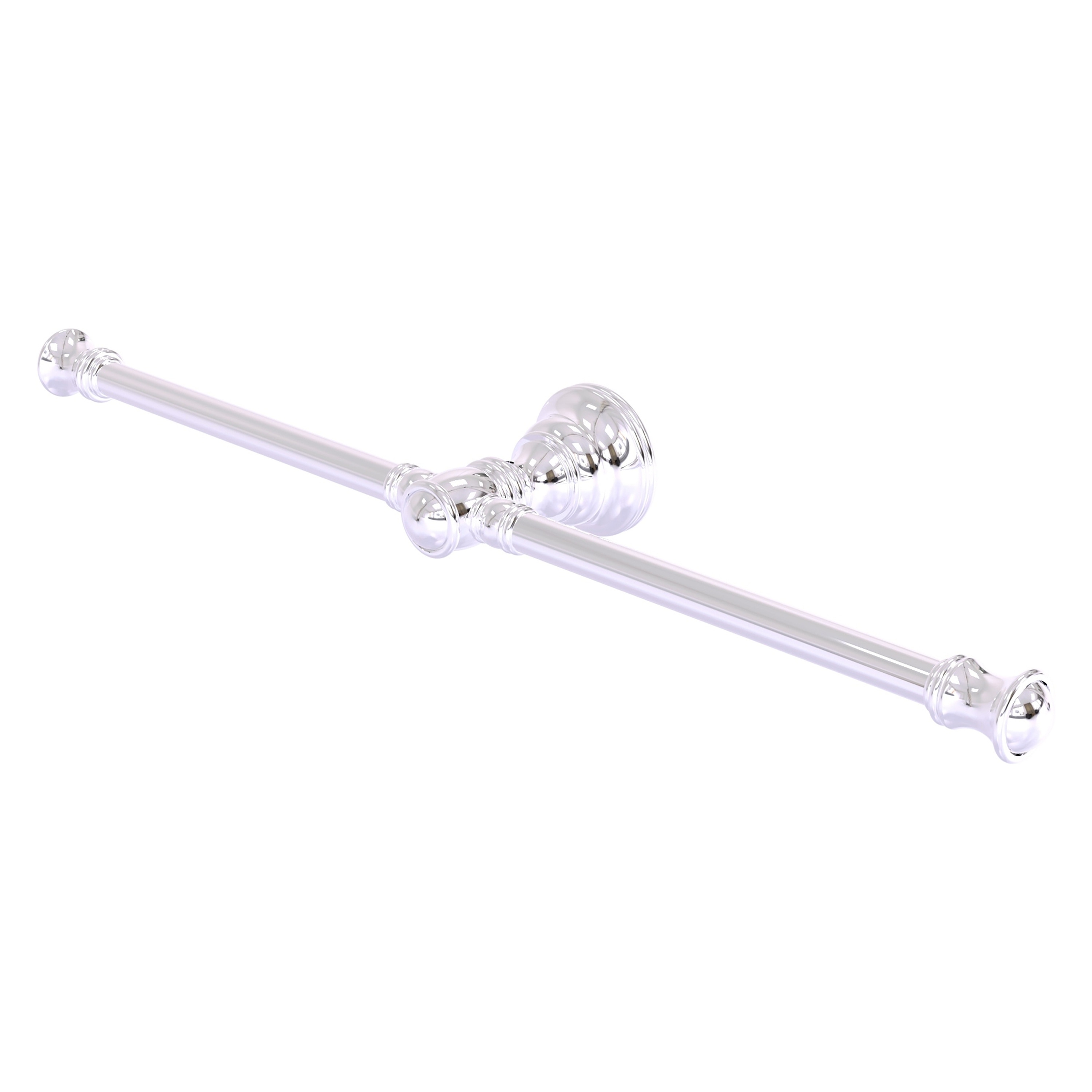 Allied Brass CL-HTB-2-PC Carolina 15-in double Polished Chrome Wall mount Double Towel Bar