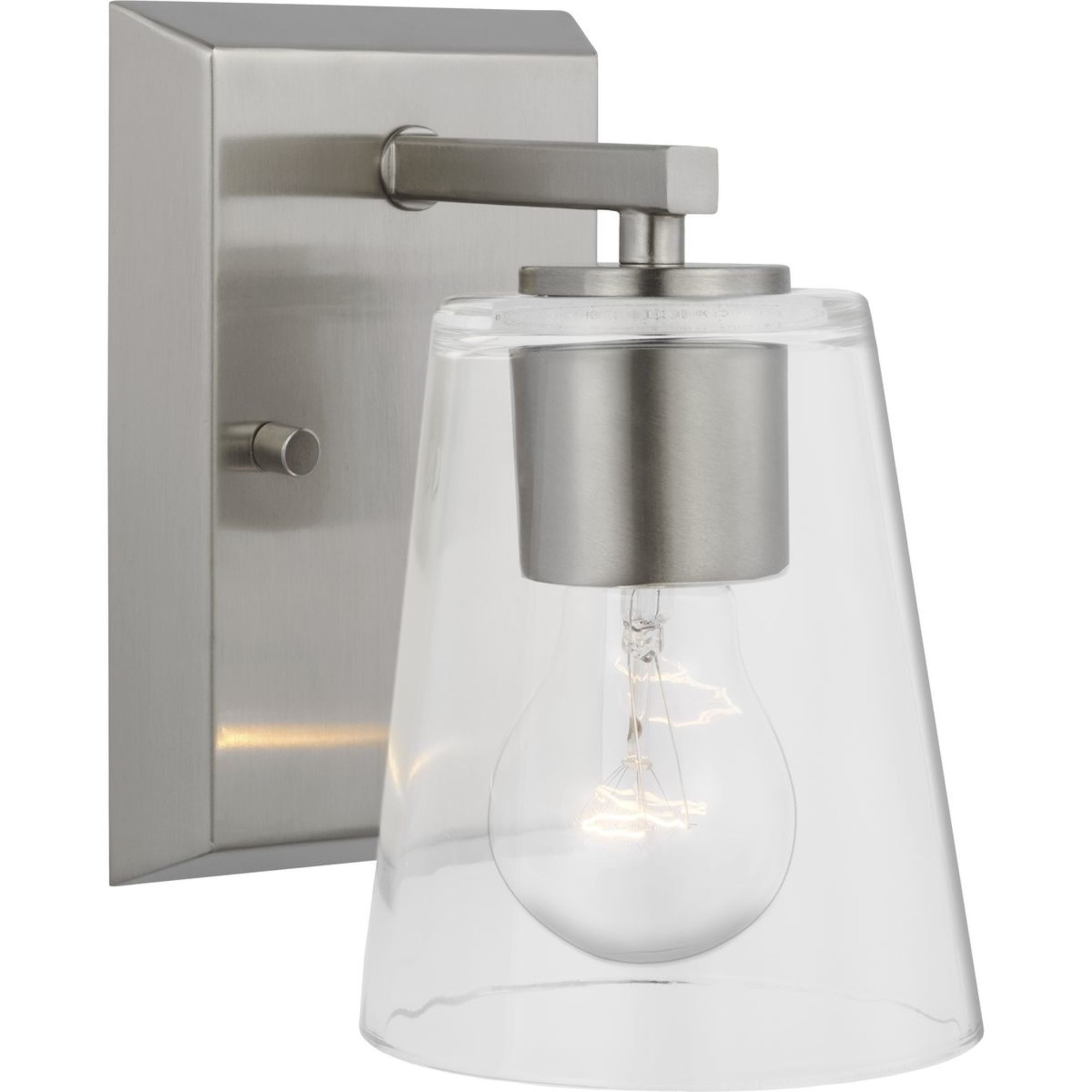 Progress Lighting P300457-009 Vertex 4.75-in 1 -Light Brushed Nickel Modern/contemporary Vanity light