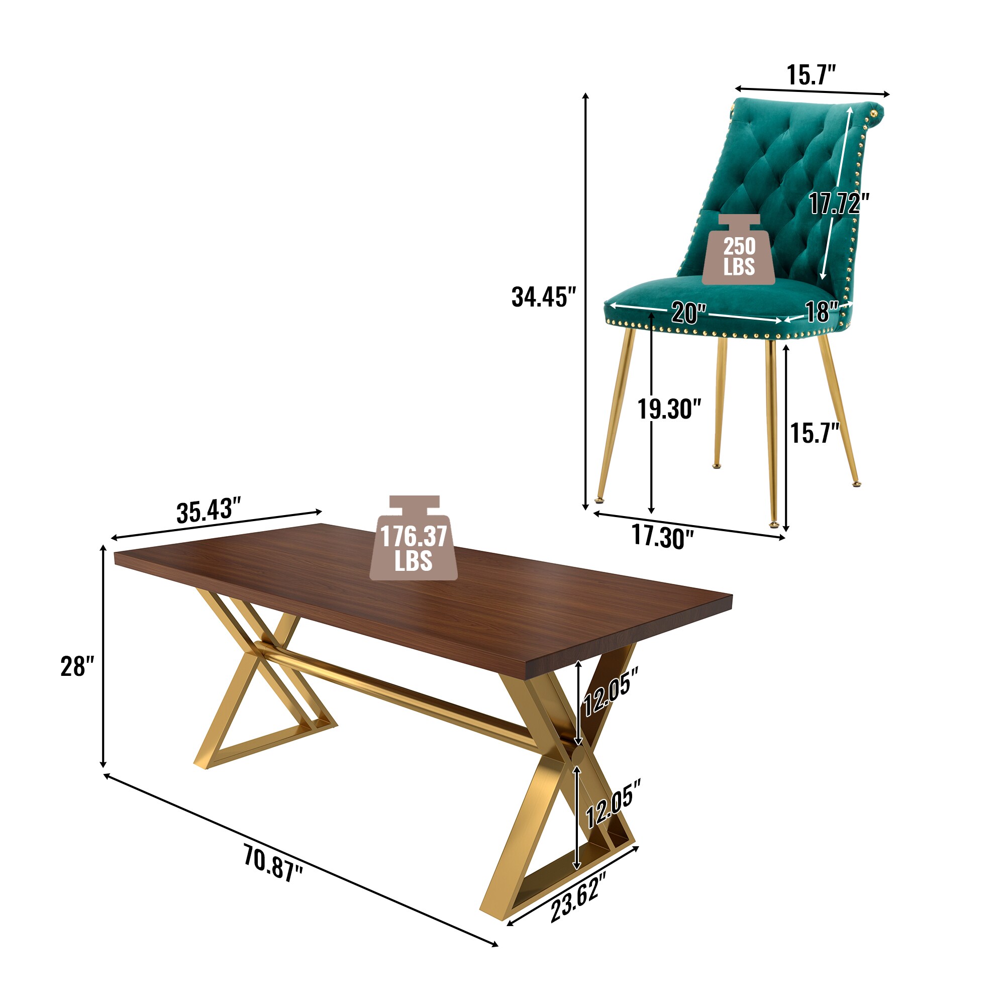 Clihome CL-HTM703GN Dining-Sets - View #4