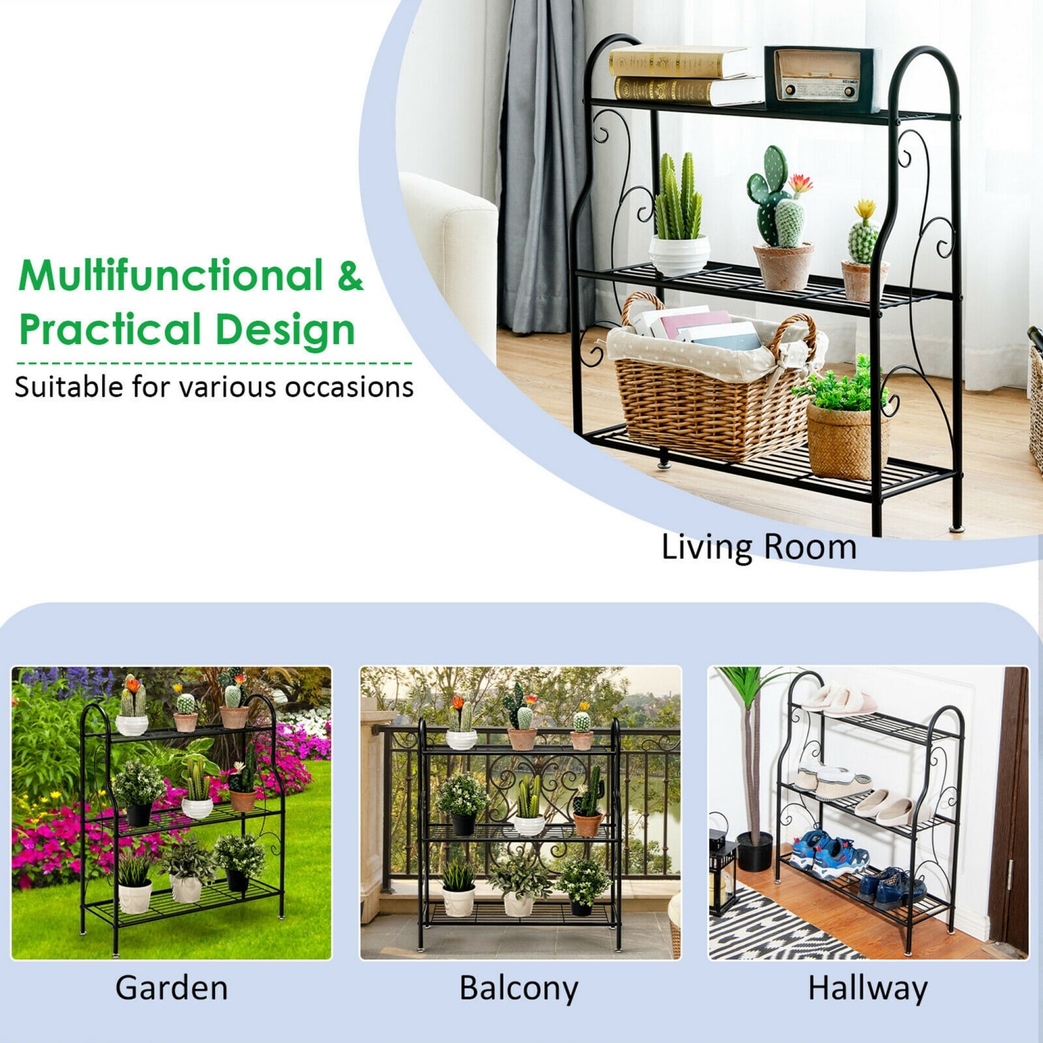 Costway CSHY005200 Plant-Stand - View #7