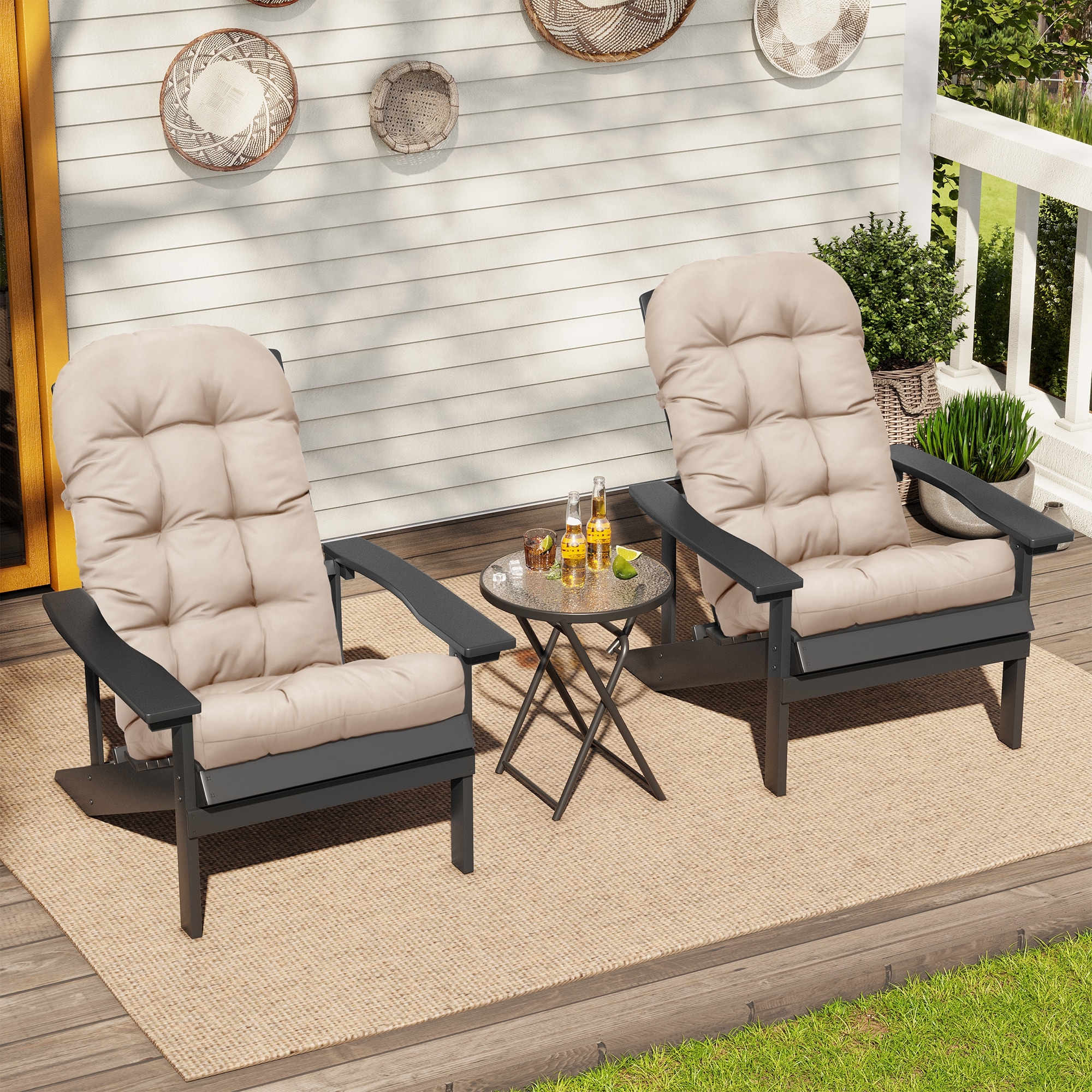 CloudFly CL-CU002BEI-2 Patio-Furniture-Cushions - View #8