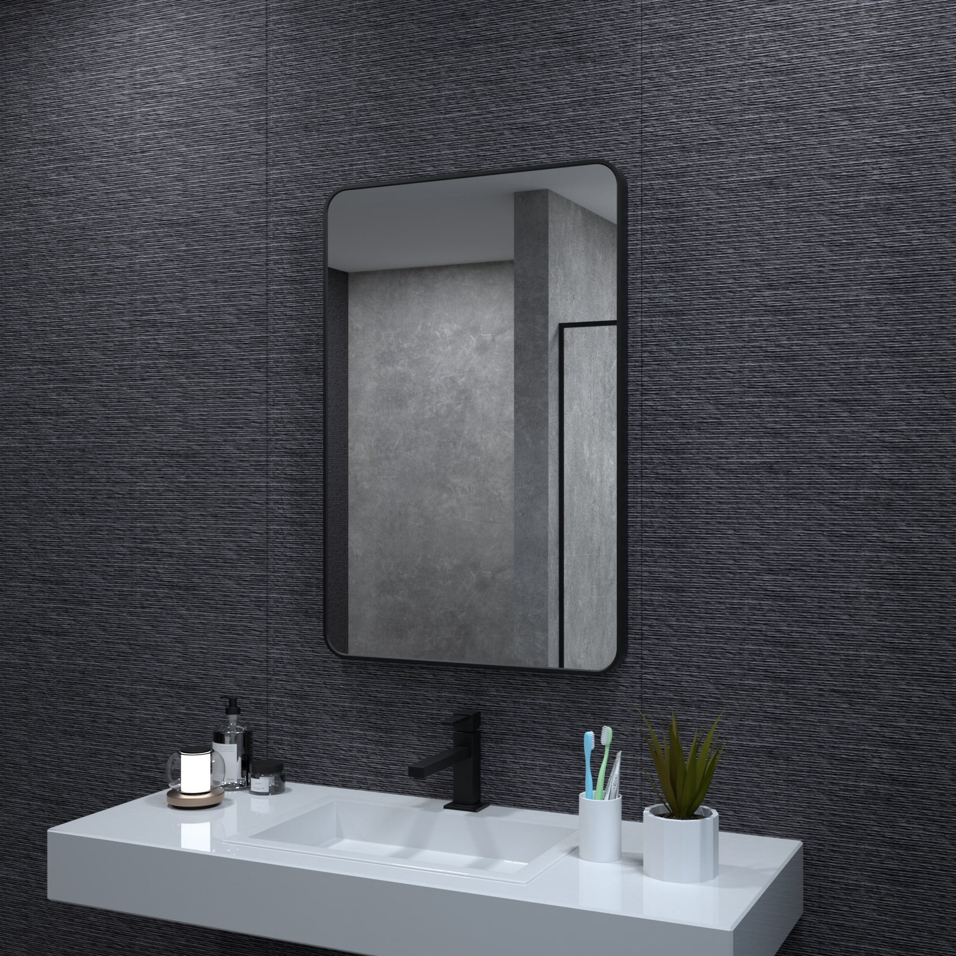 Bayfeve BF-168676-MIR Framed-Bath-Mirrors - View #3