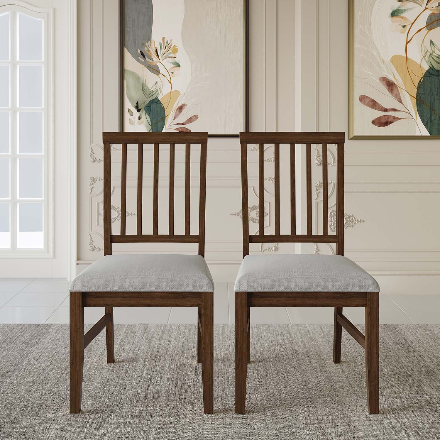 ChaletPosh C3117US-BN-WD-2X Dining-Chairs - View #2