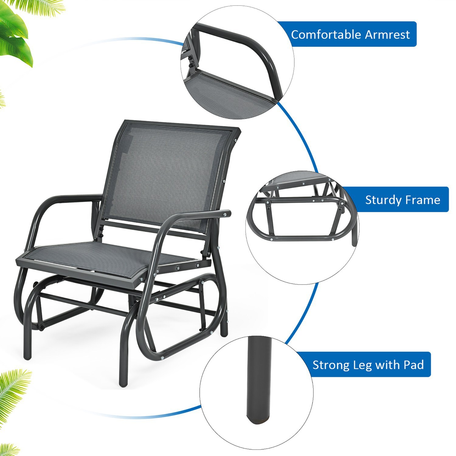 Costway CSHY001086 Patio-Chairs - View #6