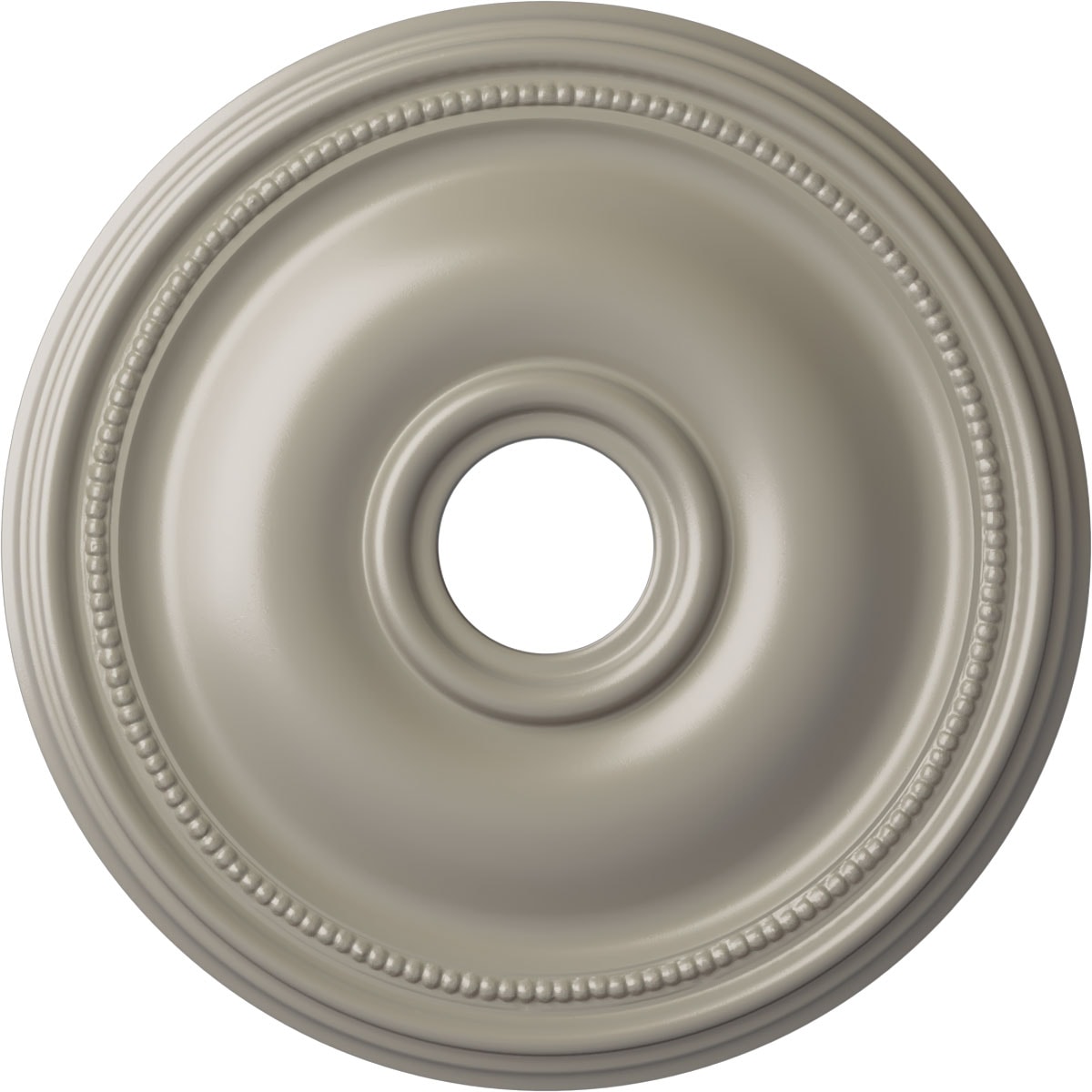 Ekena Millwork CM18BRPWS Bradford 18.125-in W x 18.125-in L Painted Pearl White Polyurethane Whole Ceiling Medallion