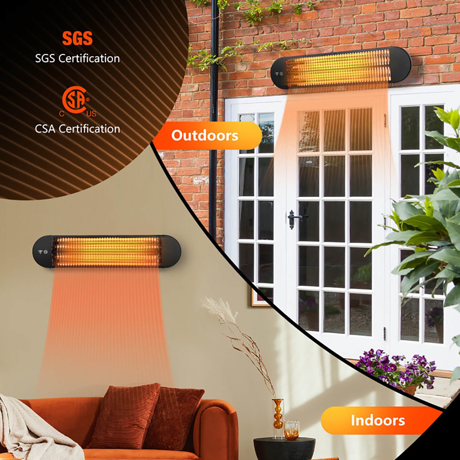 GZMR GR-W1134LL60B Outdoor-Electric-Patio-Heaters - View #3