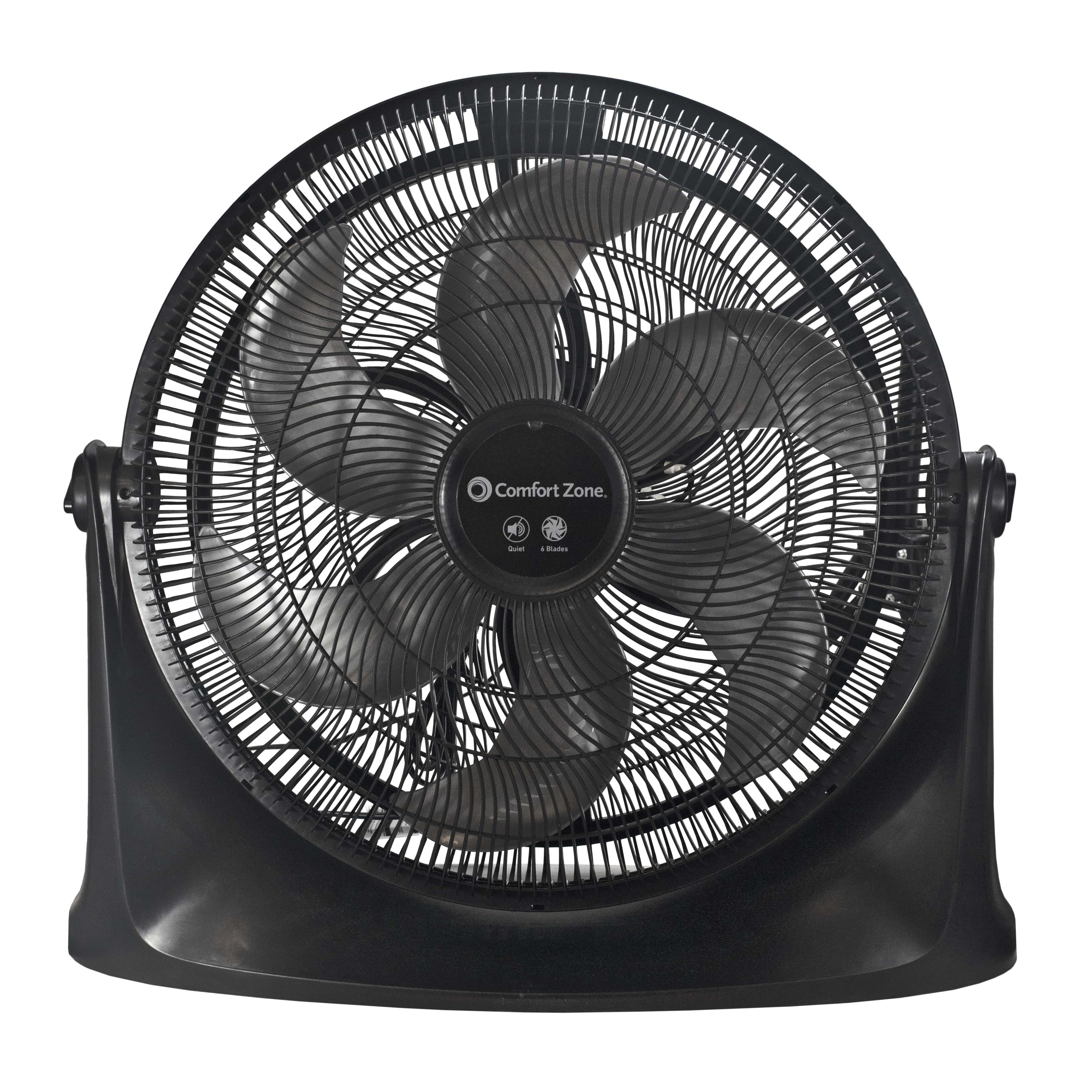BLACK+DECKER 15.6-in 3-Speed Indoor Black Floor Fan in the Portable Fans  department at