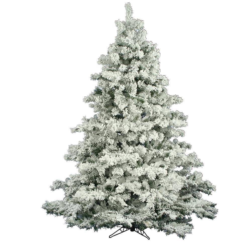 Vickerman A806345 4.5-ft Flocked White Artificial Christmas Tree