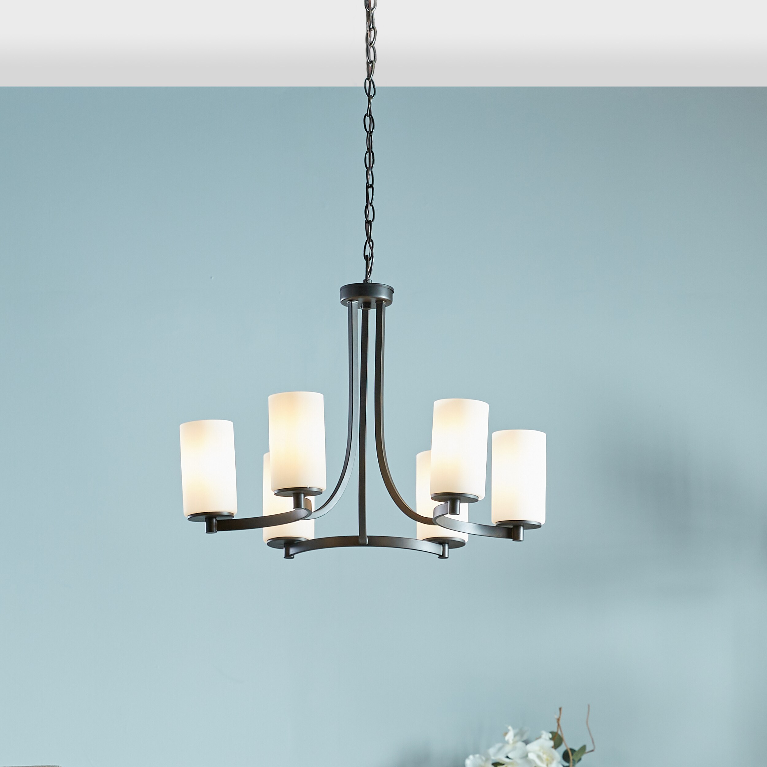 Generation Lighting Hettinger 6-Light Bronze Transitional Chandelier in ...