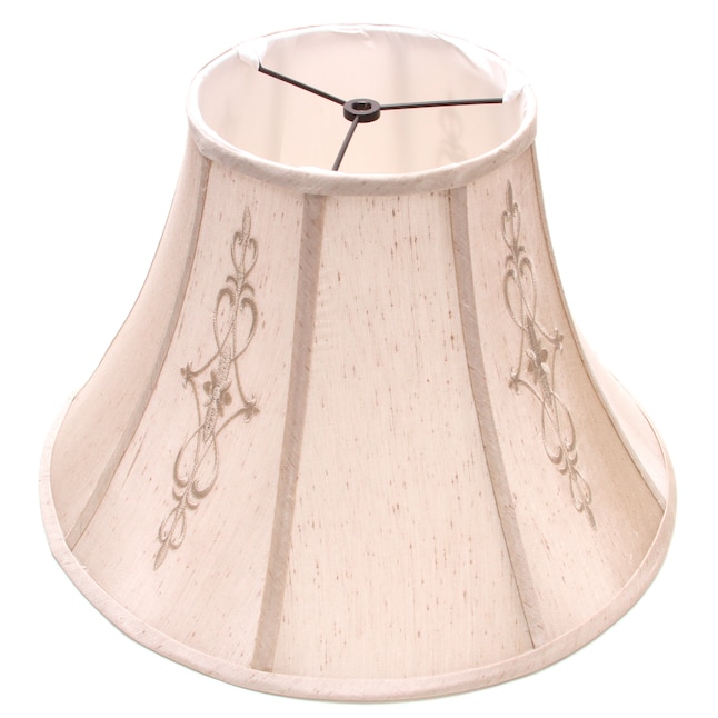 Beige Fabric Bell Lamp Shade, Clip On Lamp Shades Lowe S