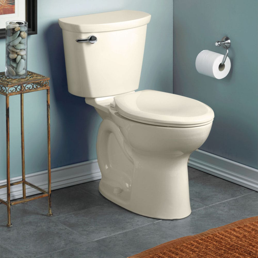 American Standard 215CA004.222 Cadet Pro Linen Elongated Standard height 2-piece Toilet 12-in Rough-In 1.6 GPF