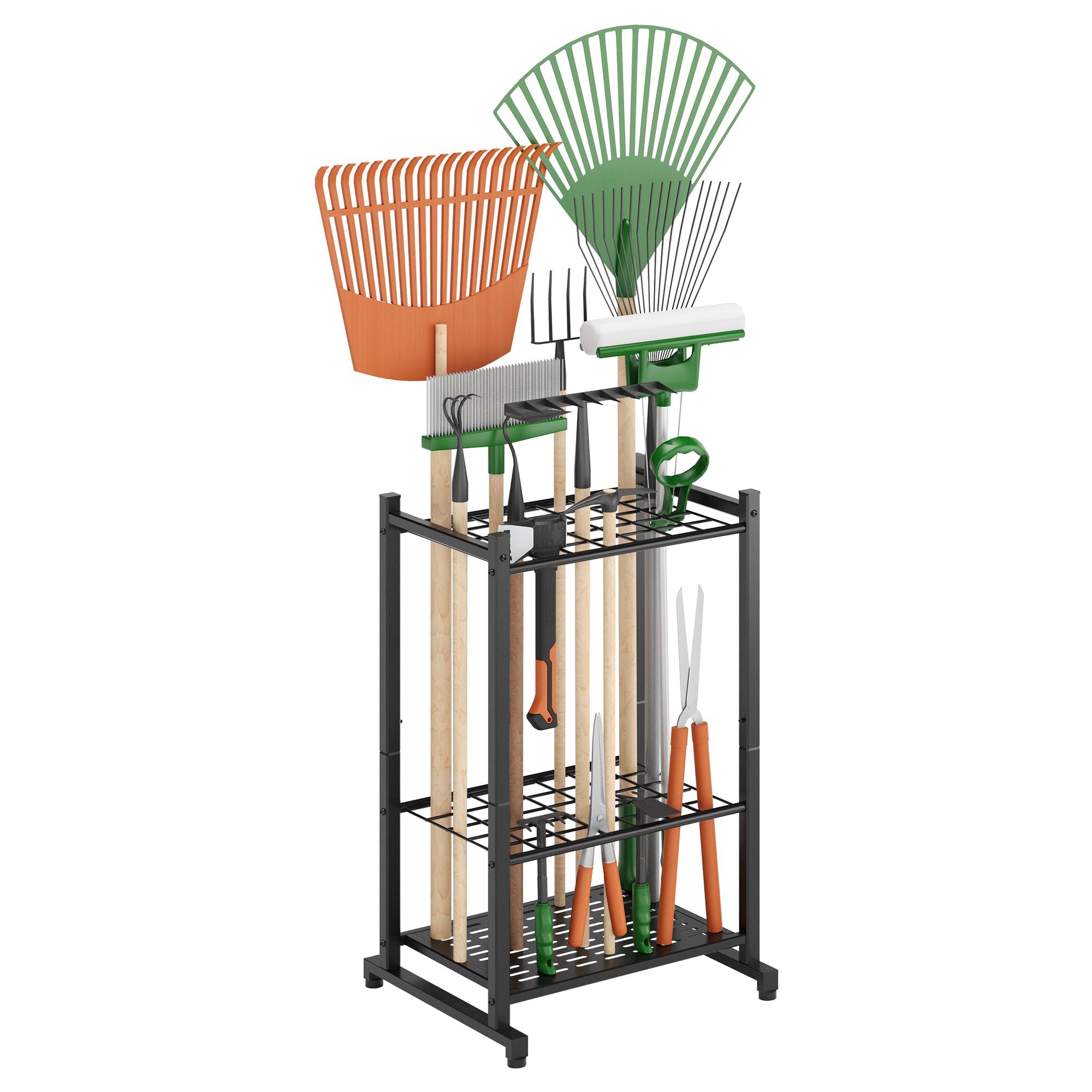 Sttoraboks 17-in W x 12-in D x 29-in H 3 -Tier Heavy Duty Black Metal Wire Utility Shelving Unit