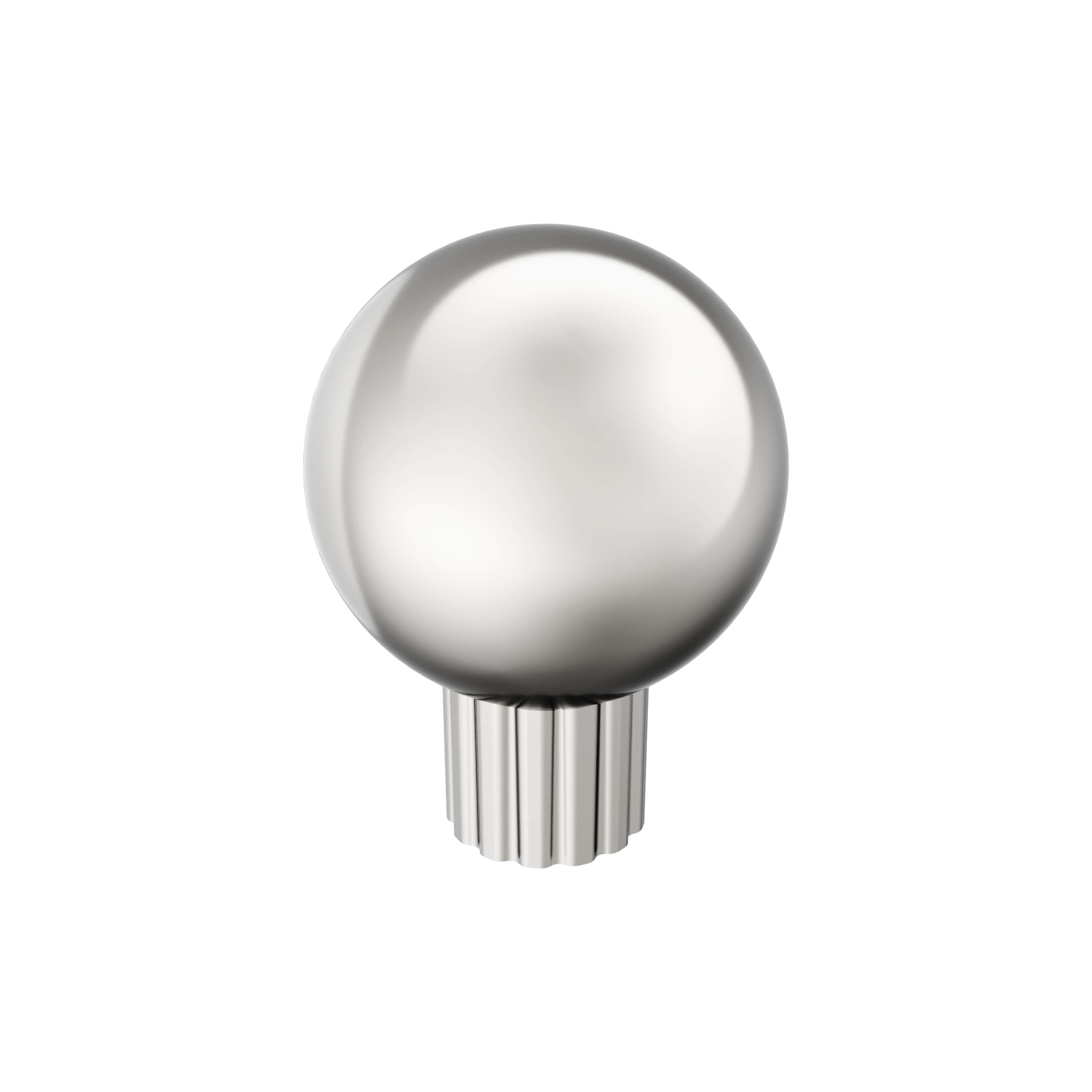Amerock BP37700PN Cowrie 1-1/8-in Polished Nickel Round Transitional Cabinet Knob