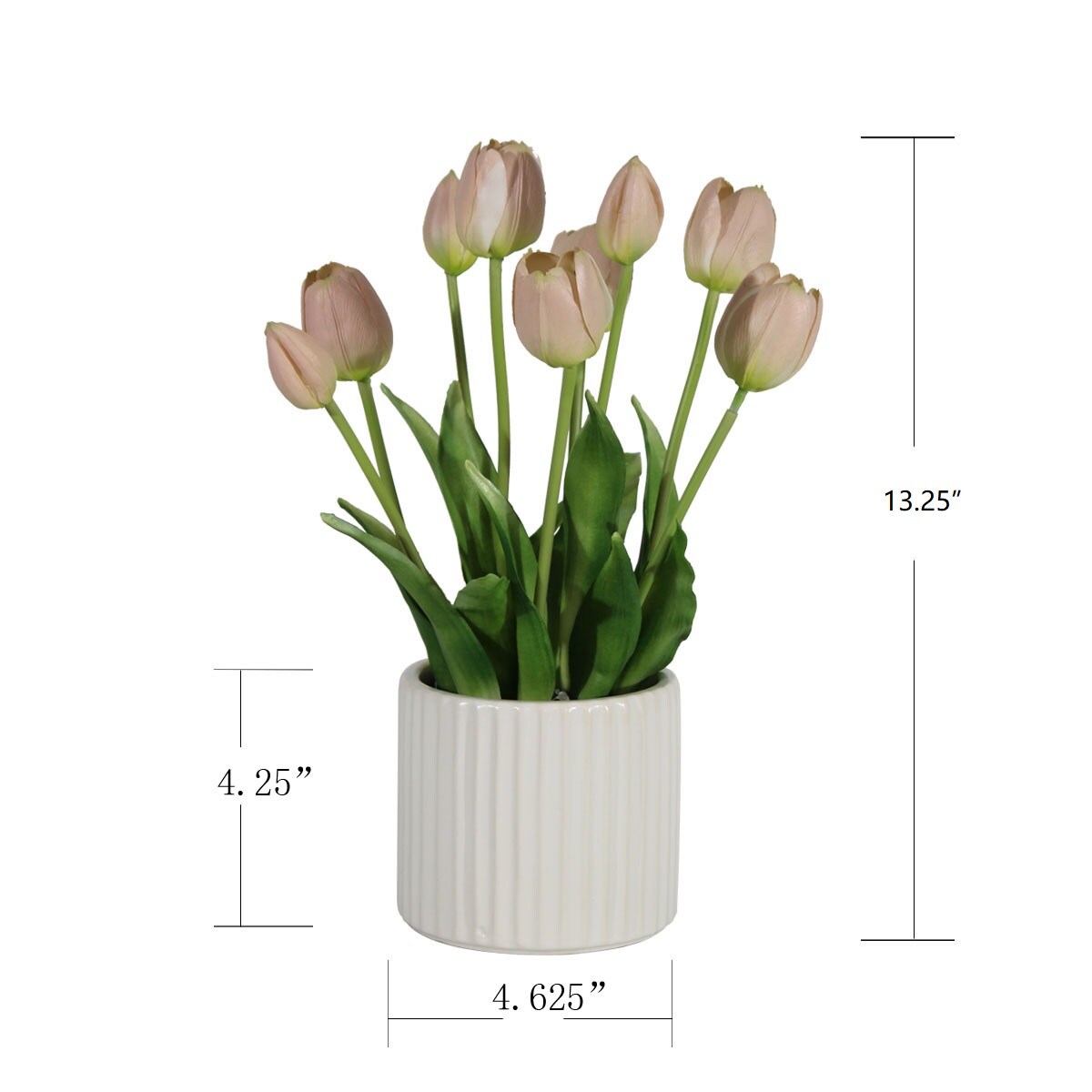 Lampe LED Bouquet de tulipes blanches