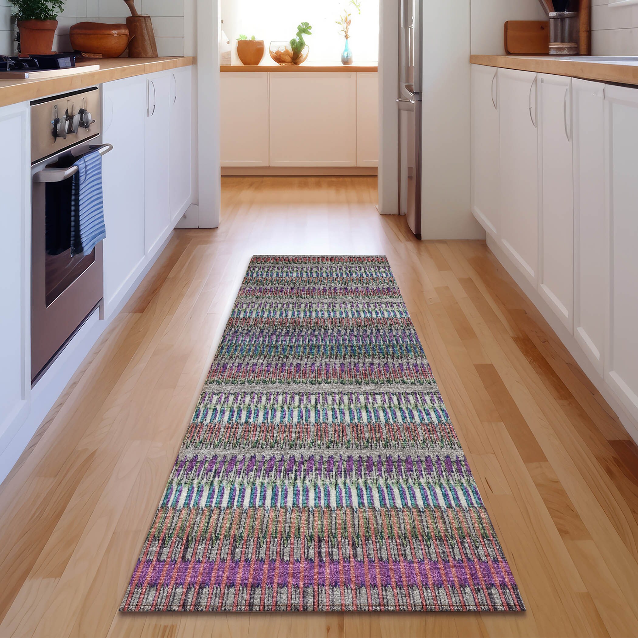 Addison Rugs AMF589TP2X8 Mayfield AMF589TP 2 x 7 (ft) Loomed Polyester Taupe Rectangular Indoor Geometric Machine washable Area rug