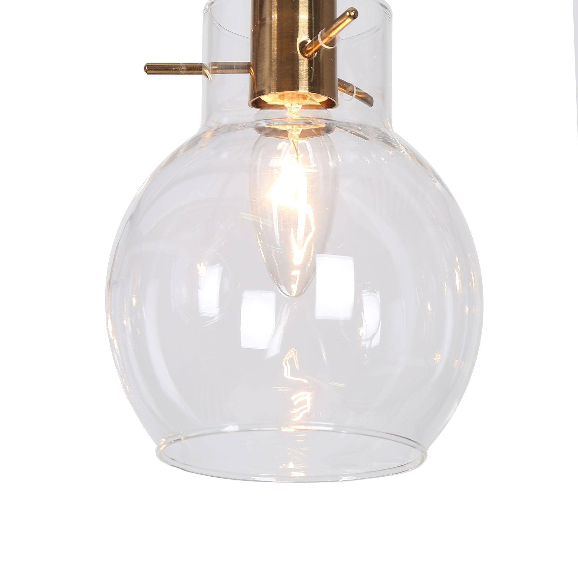ZEVNI Berton 6-Light Multiple Finishes Black Modern