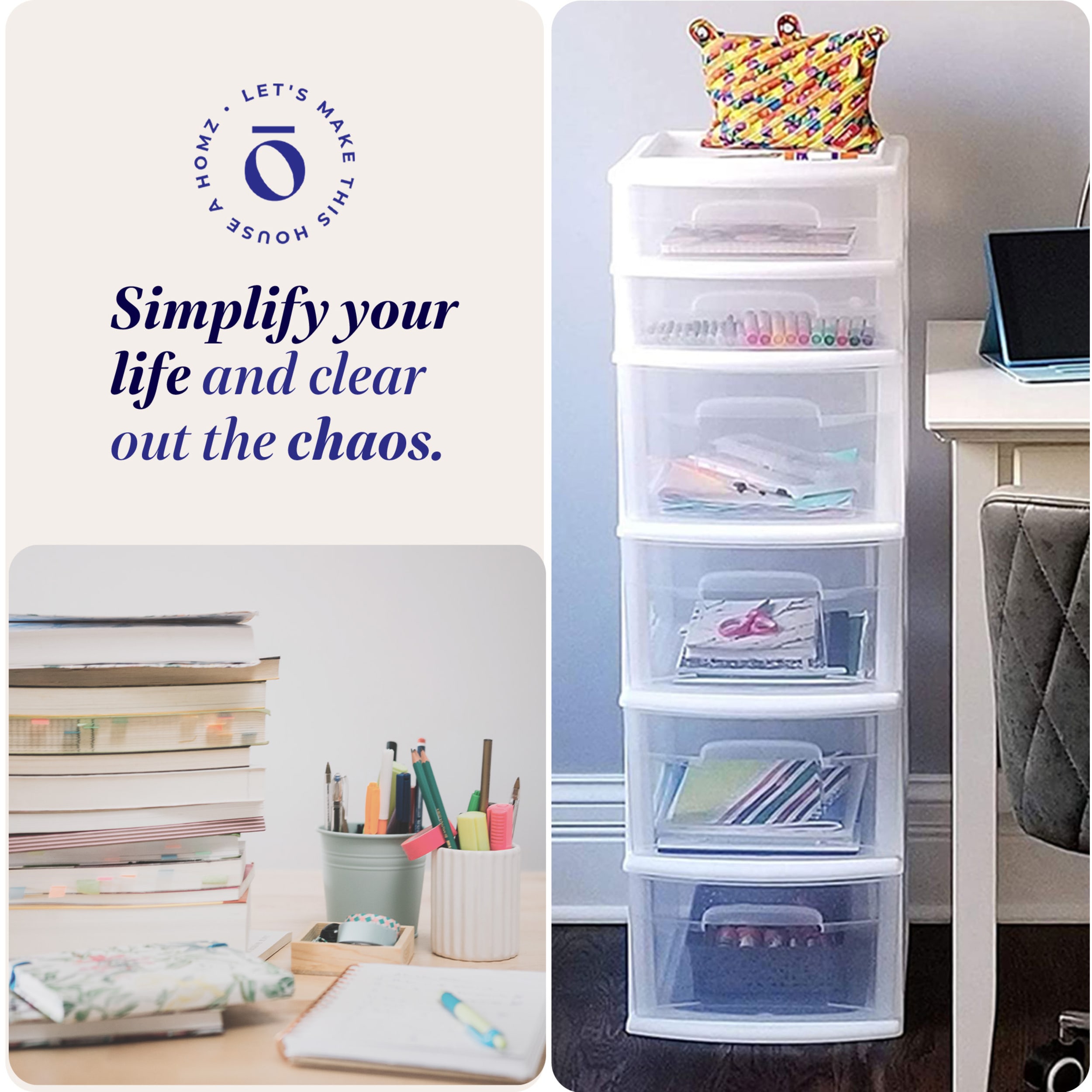 Homz Products 316245 Laminate-Storage-Cubes - View #6