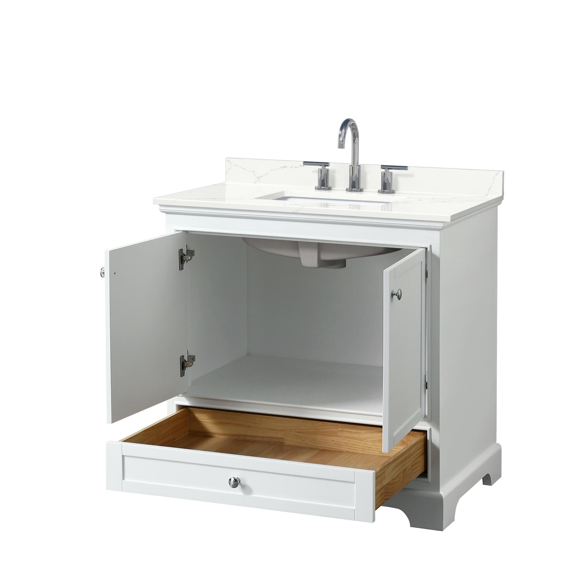 Wyndham Collection WCS202036SWHGTUS3MXX Bath-Vanity-Combo - View #2