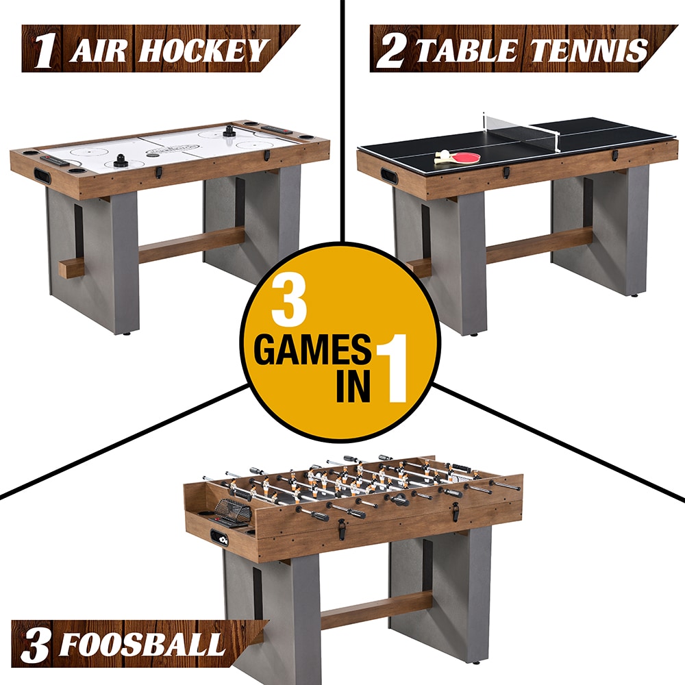 MD Sports Barrington Urban Collection Combination Game Table with Air