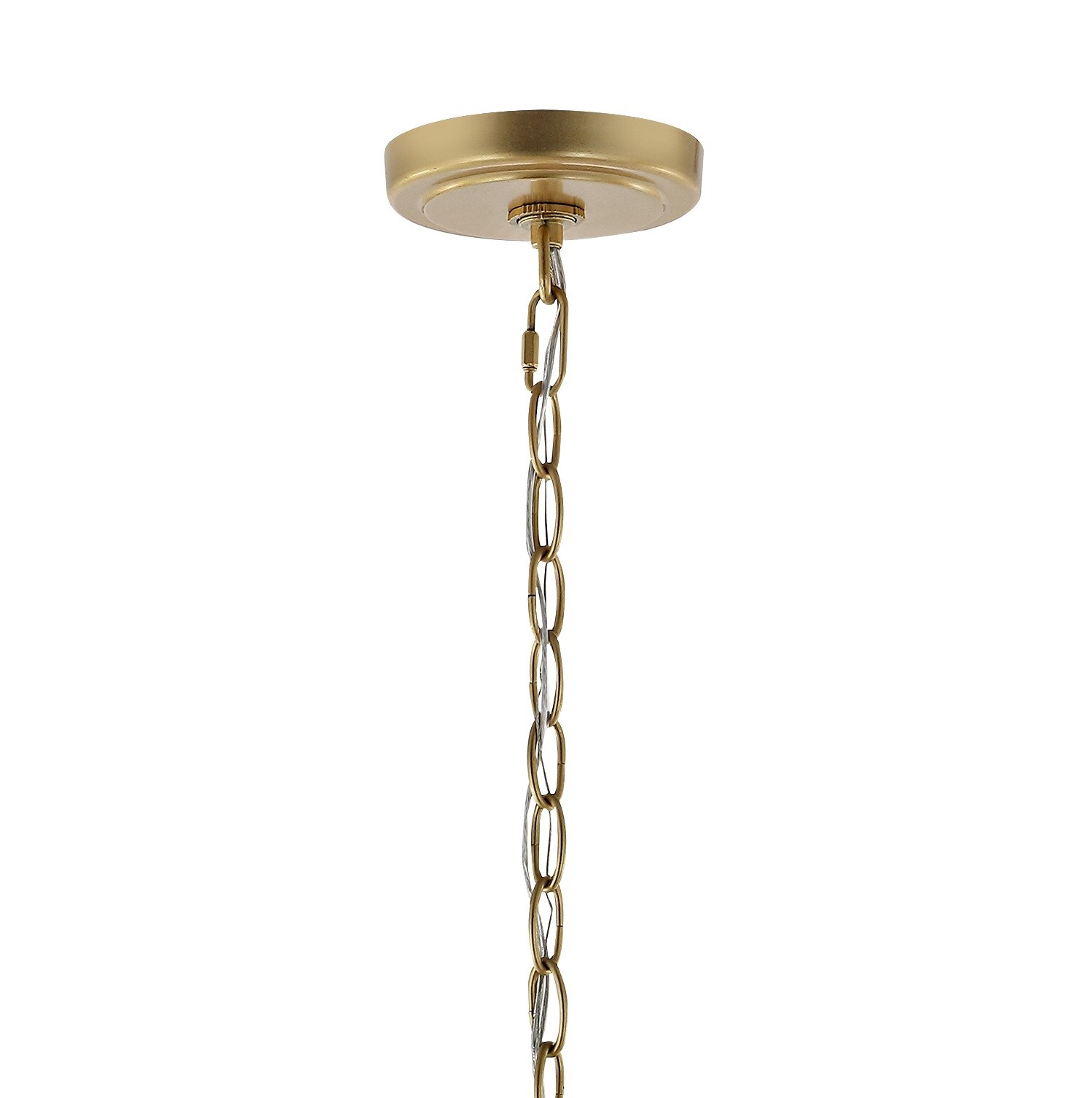 Ruth 11" Antique Gold Metal & Clear Glass LED Pendant Light