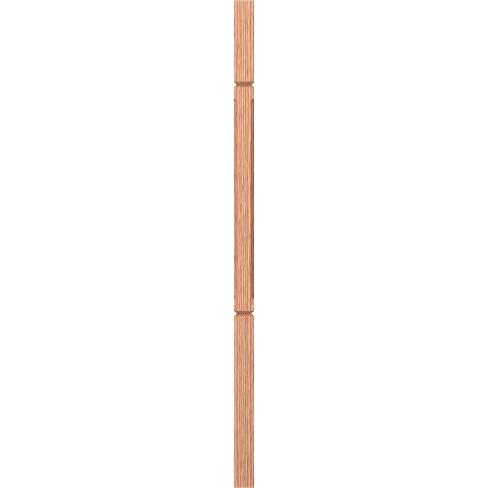 L.J. Smith Stair Systems LJC-5360V-O 42 42-in x 1.75-in Unfinished Red Oak Pin Top Stair Baluster