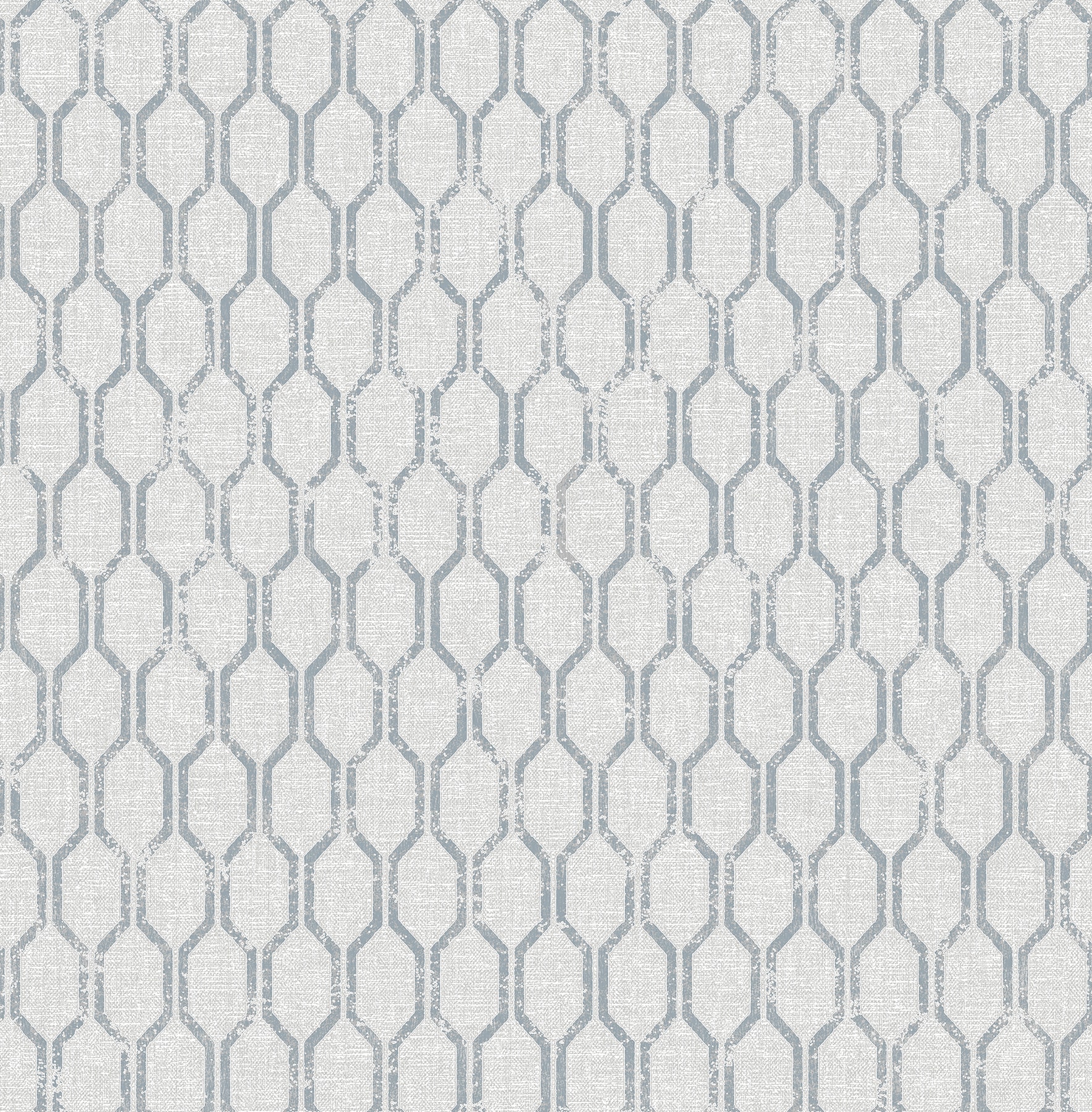 Advantage 2834-25048 Metallic 56.4-Sq. Feet Light Grey Non-woven Geometric Unpasted Wallpaper