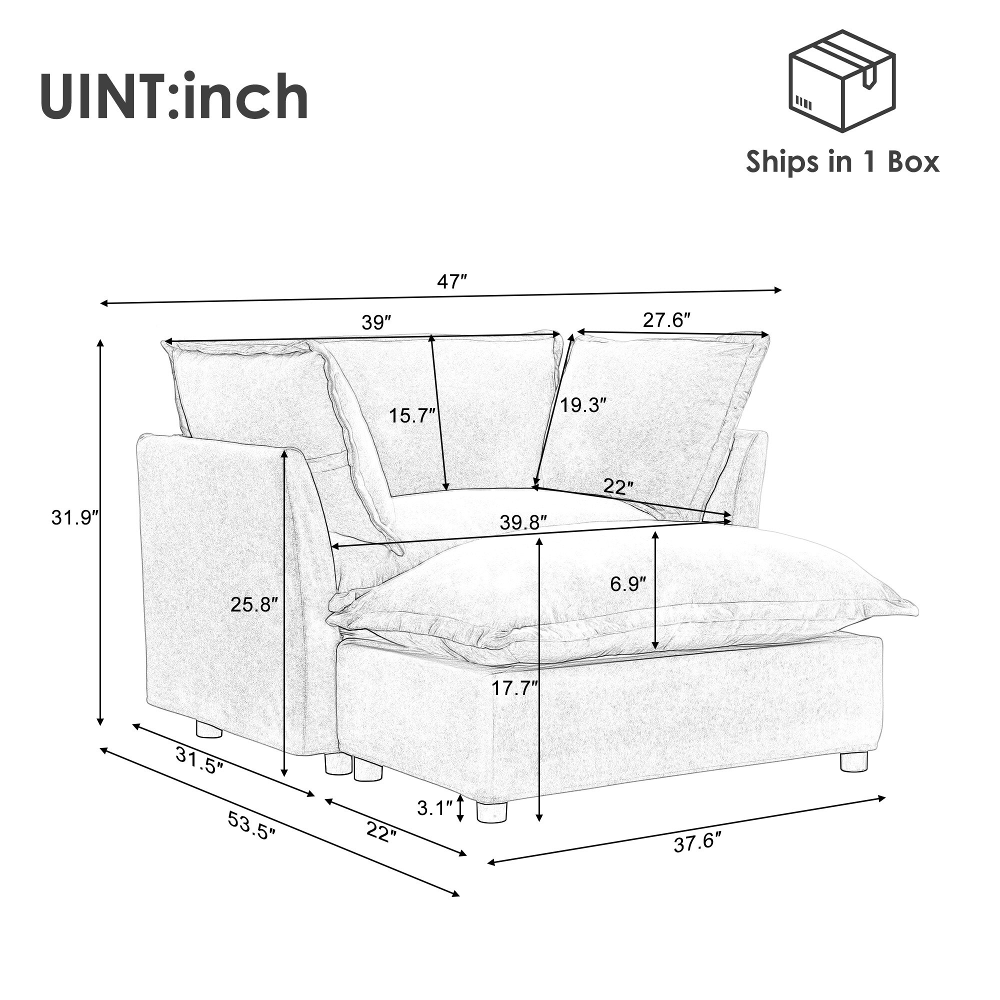 ModernLuxe N719P292695B Sofas-Loveseats - View #19