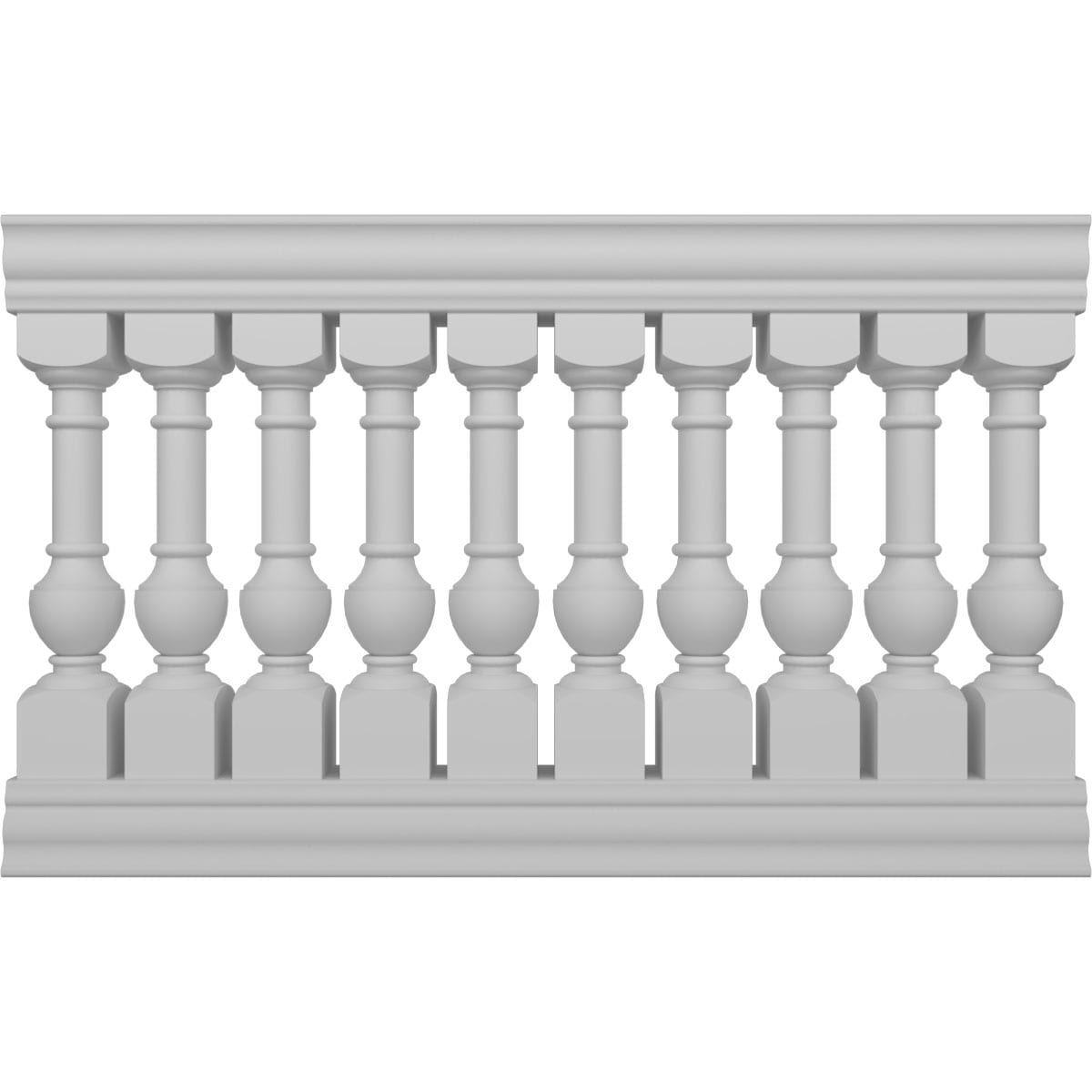 Ekena Millwork BALK40X060YOD FiberThane 5-Feet x 40-Inches York Fiberglass Deck Rail Kit