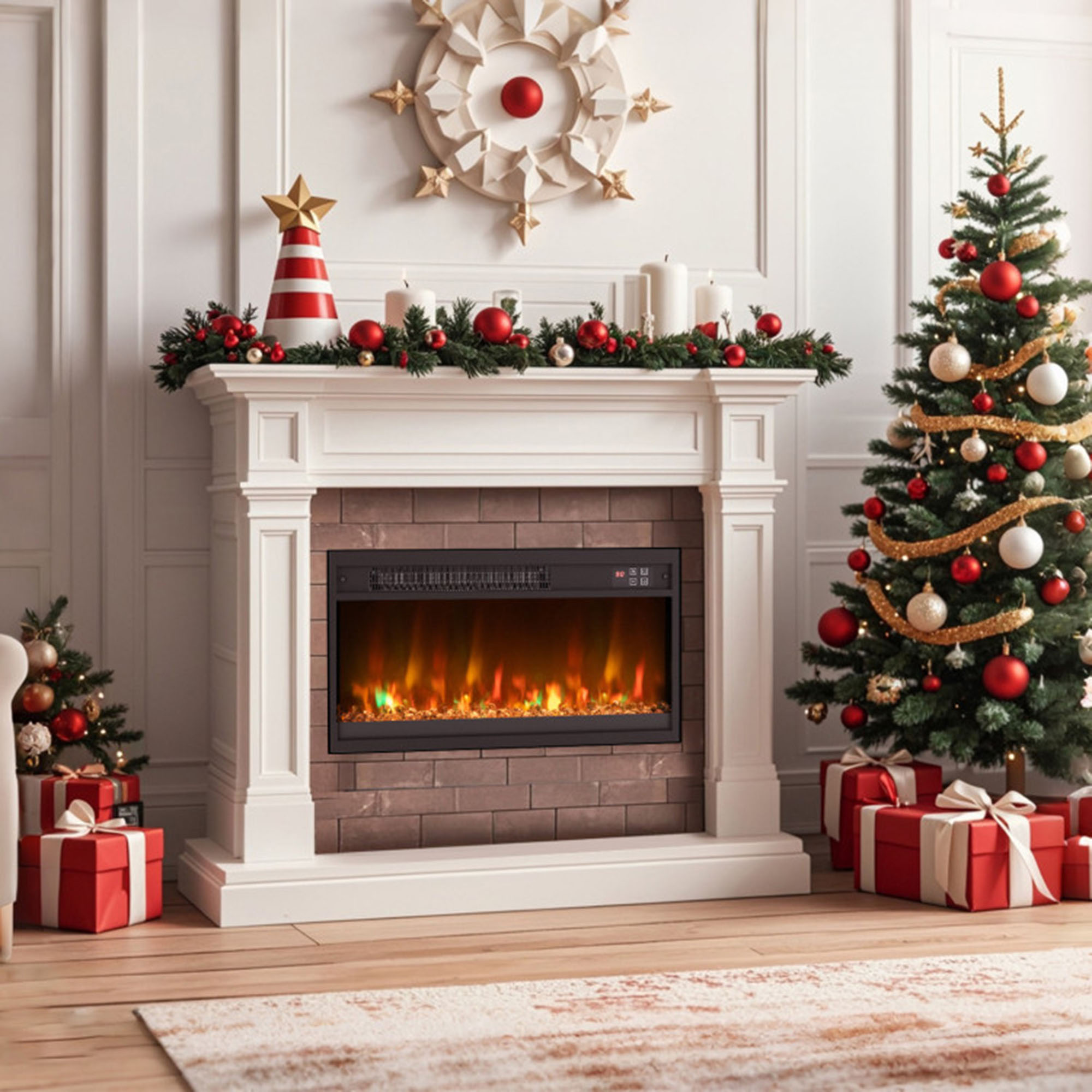 Clihome CL-FP10832USBK Electric-Fireplaces - View #7