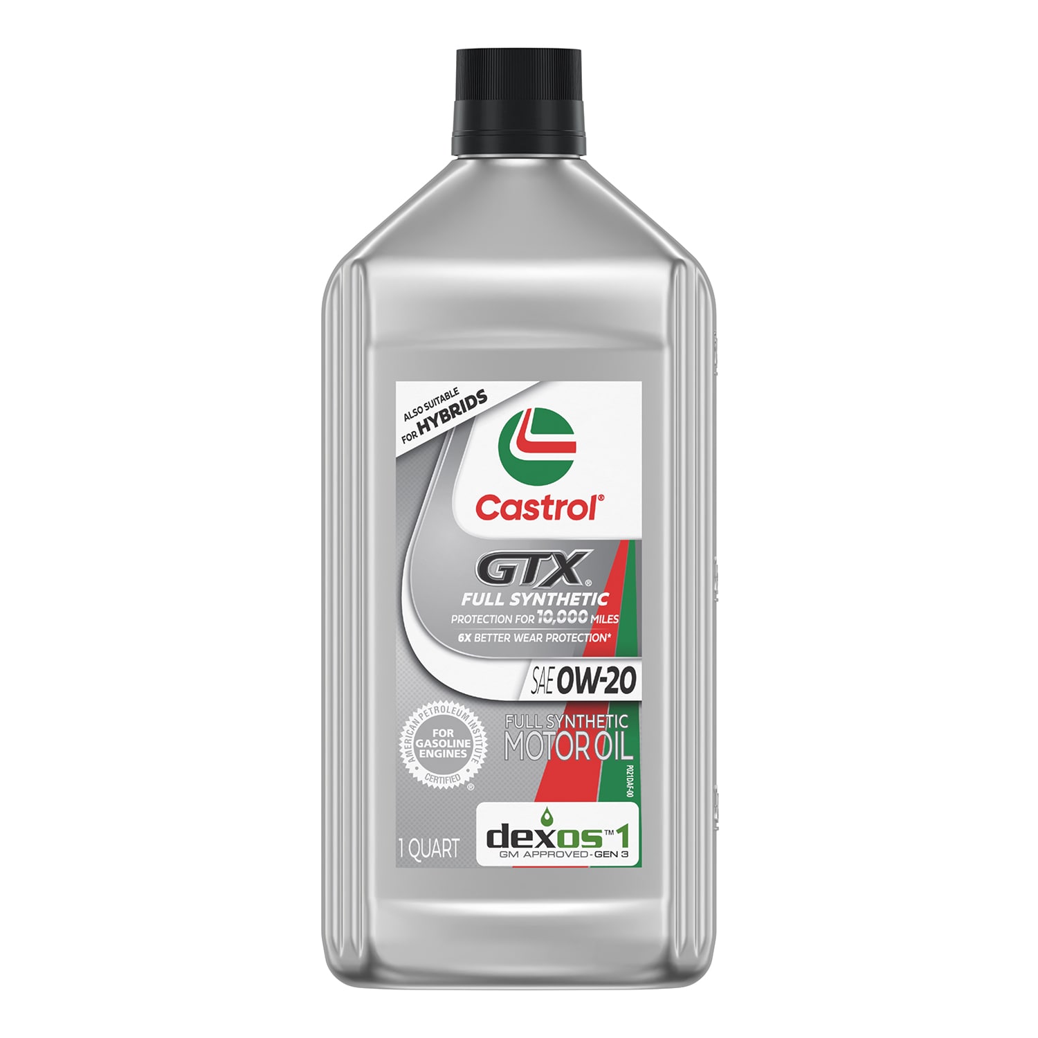 CASTROL 15E728 Castrol GTX Full Synthetic 0W-20 Motor Oil, 1 Quart
